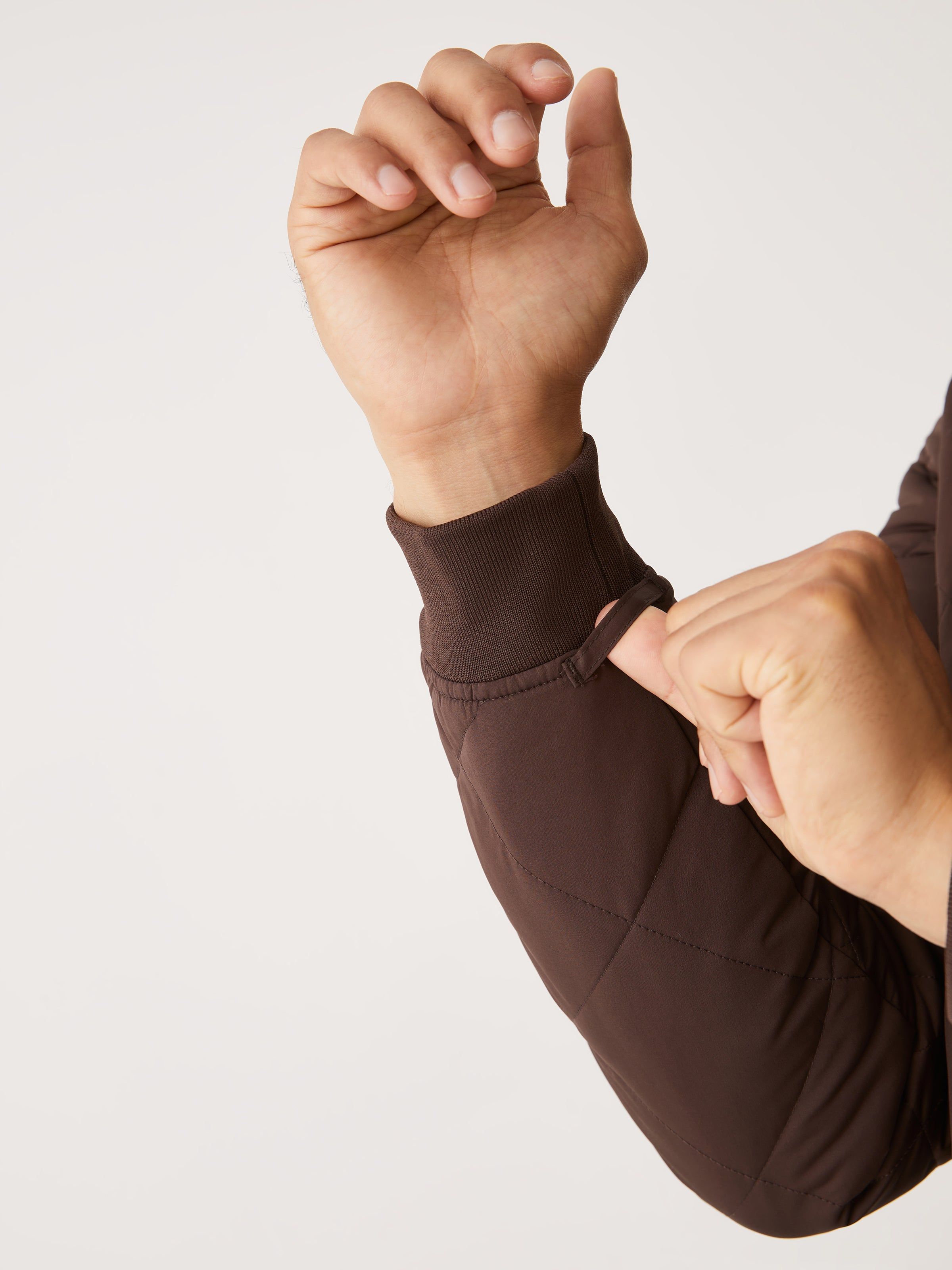 The Skyline Reversible Bomber in Dark Brown sold by Frank & Oak product image thumbnail 7