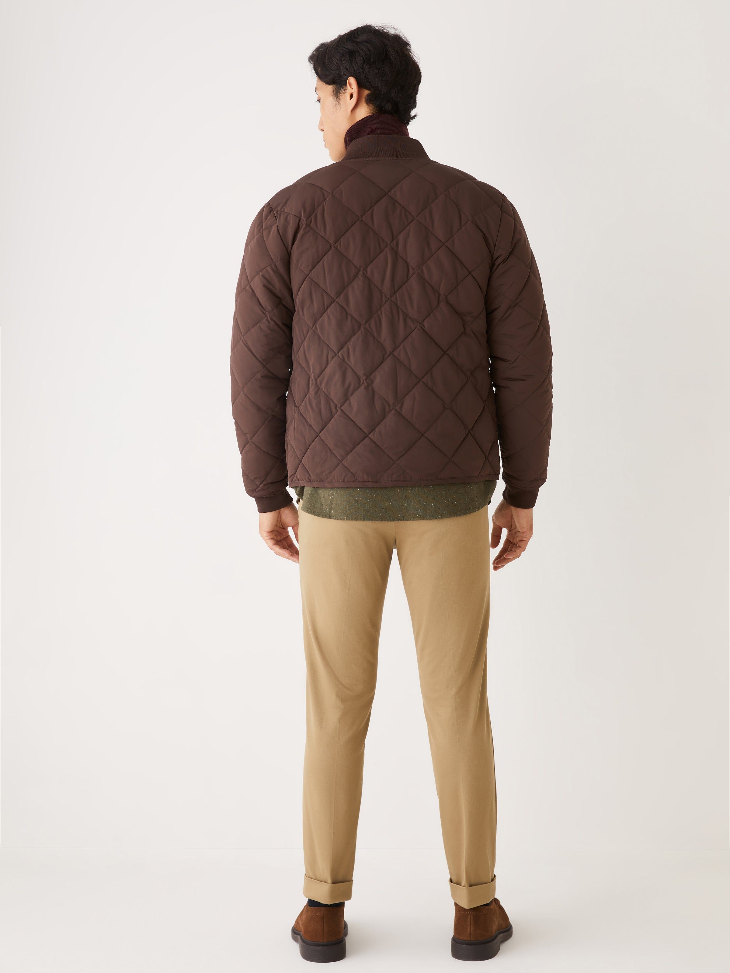 The Skyline Reversible Bomber in Dark Brown sold by Frank & Oak product image thumbnail 6