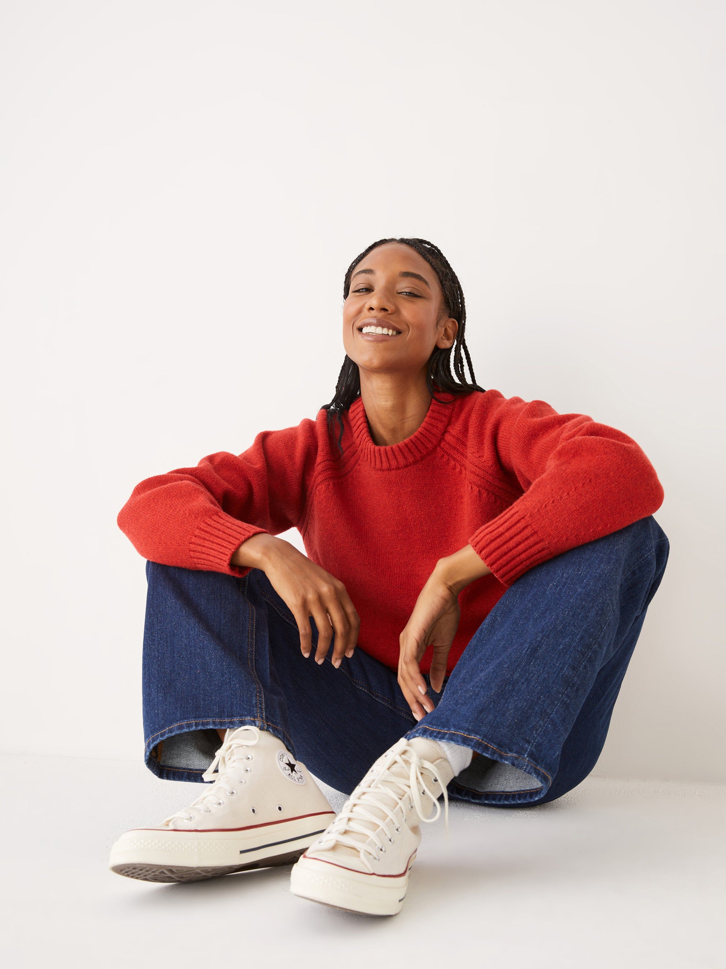 The Wool Crewneck Sweater in Red sold by Frank & Oak product image thumbnail 2