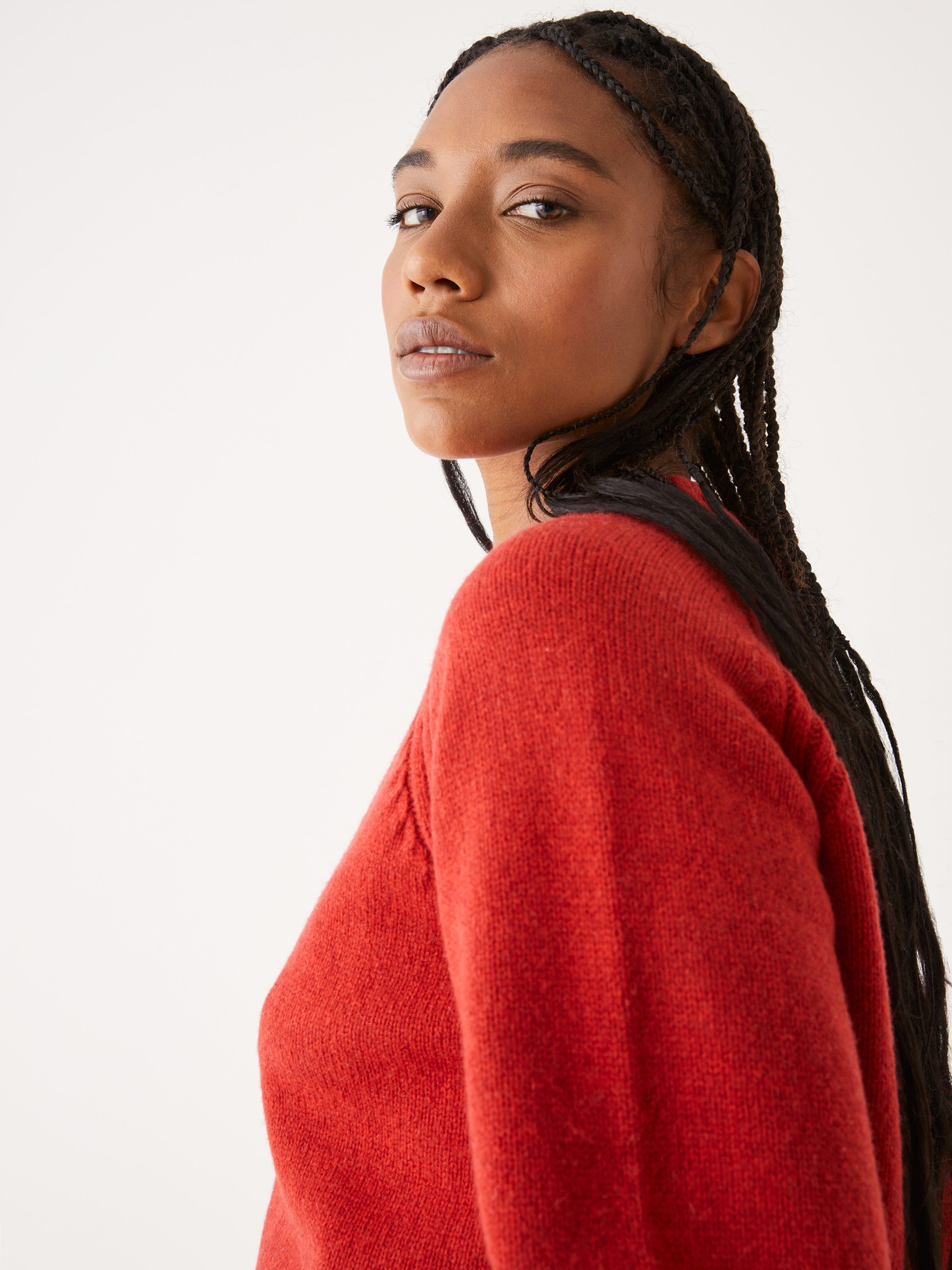 The Wool Crewneck Sweater in Red sold by Frank & Oak product image thumbnail 4