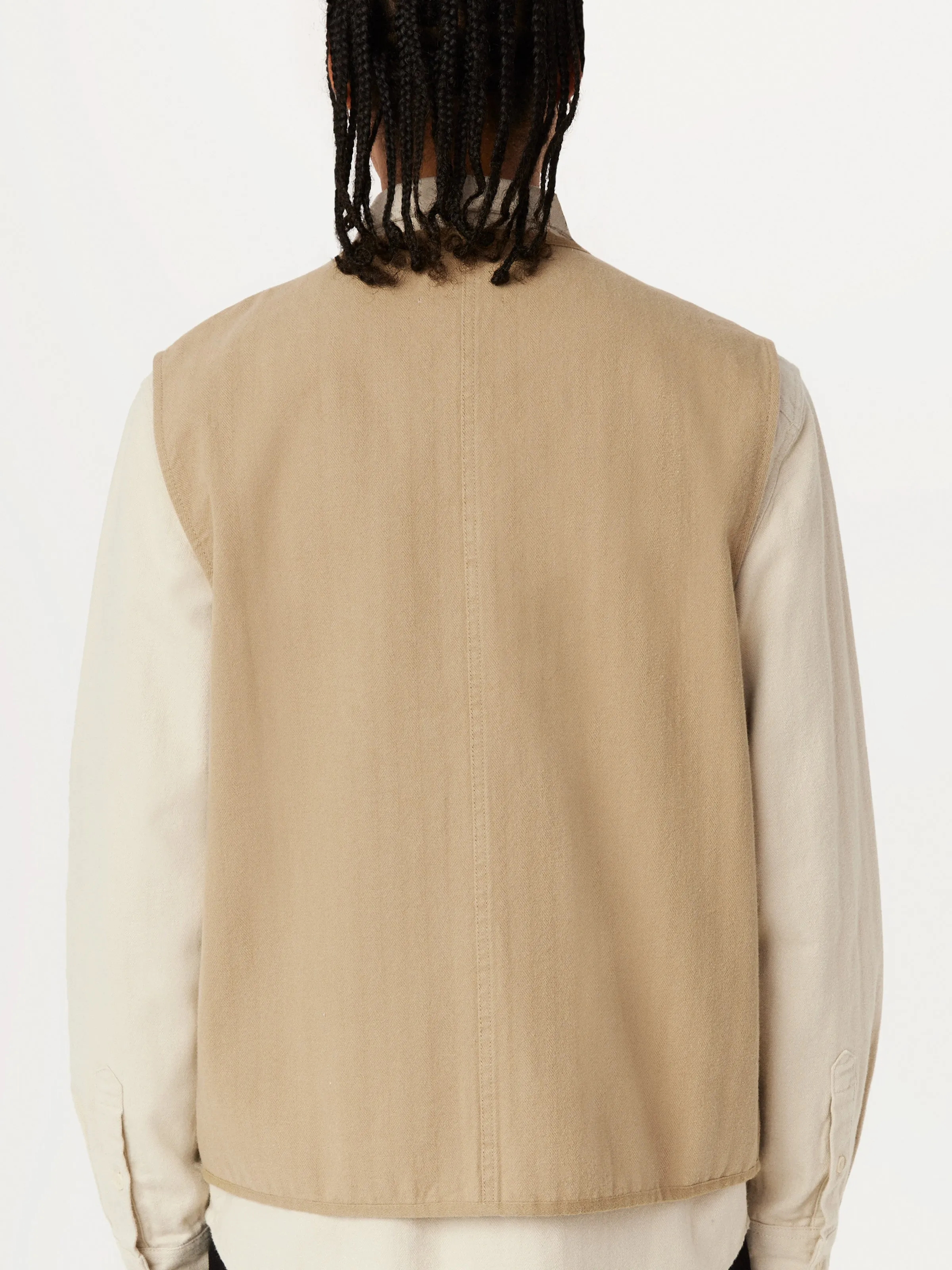 The Worker Vest in Dune sold by Frank & Oak product image thumbnail 4