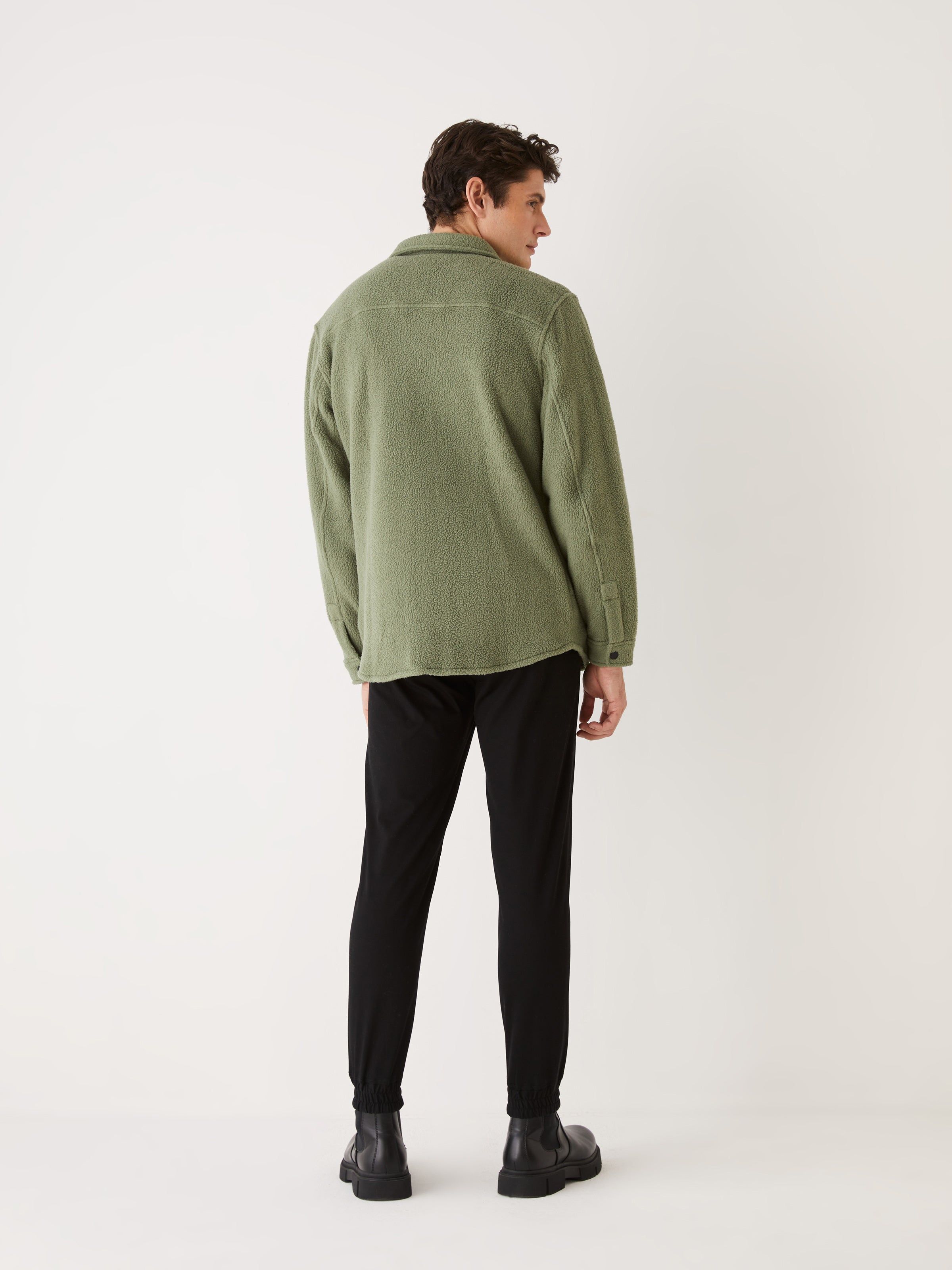 The Polar Fleece Overshirt in Oil Green sold by Frank & Oak product image thumbnail 5