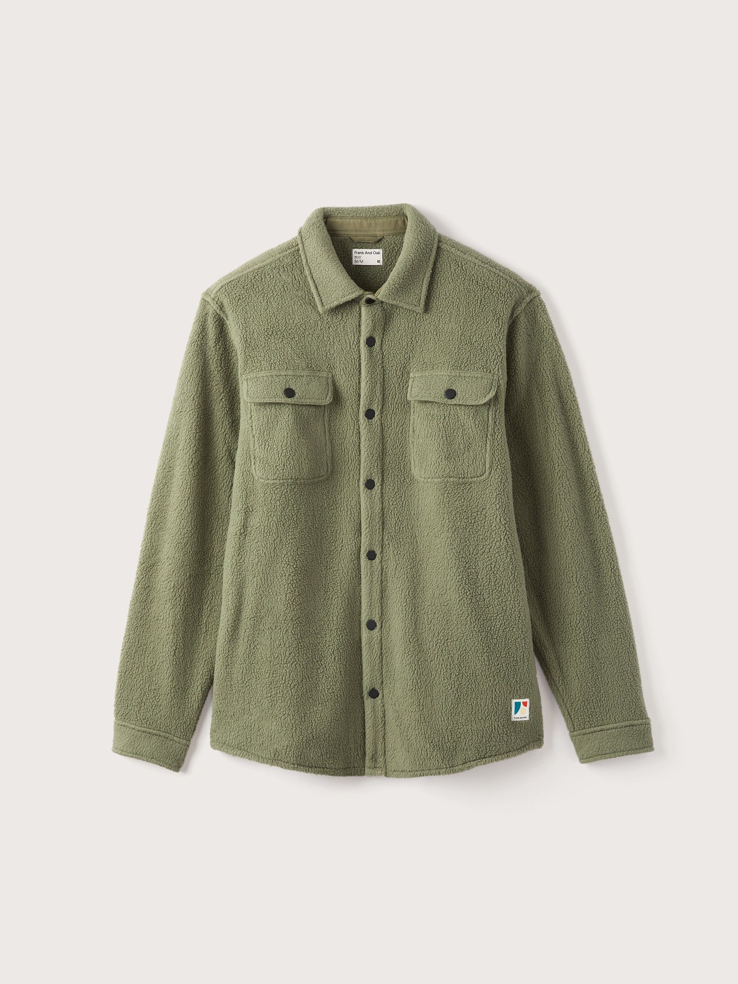 The Polar Fleece Overshirt in Oil Green sold by Frank & Oak product image thumbnail 6