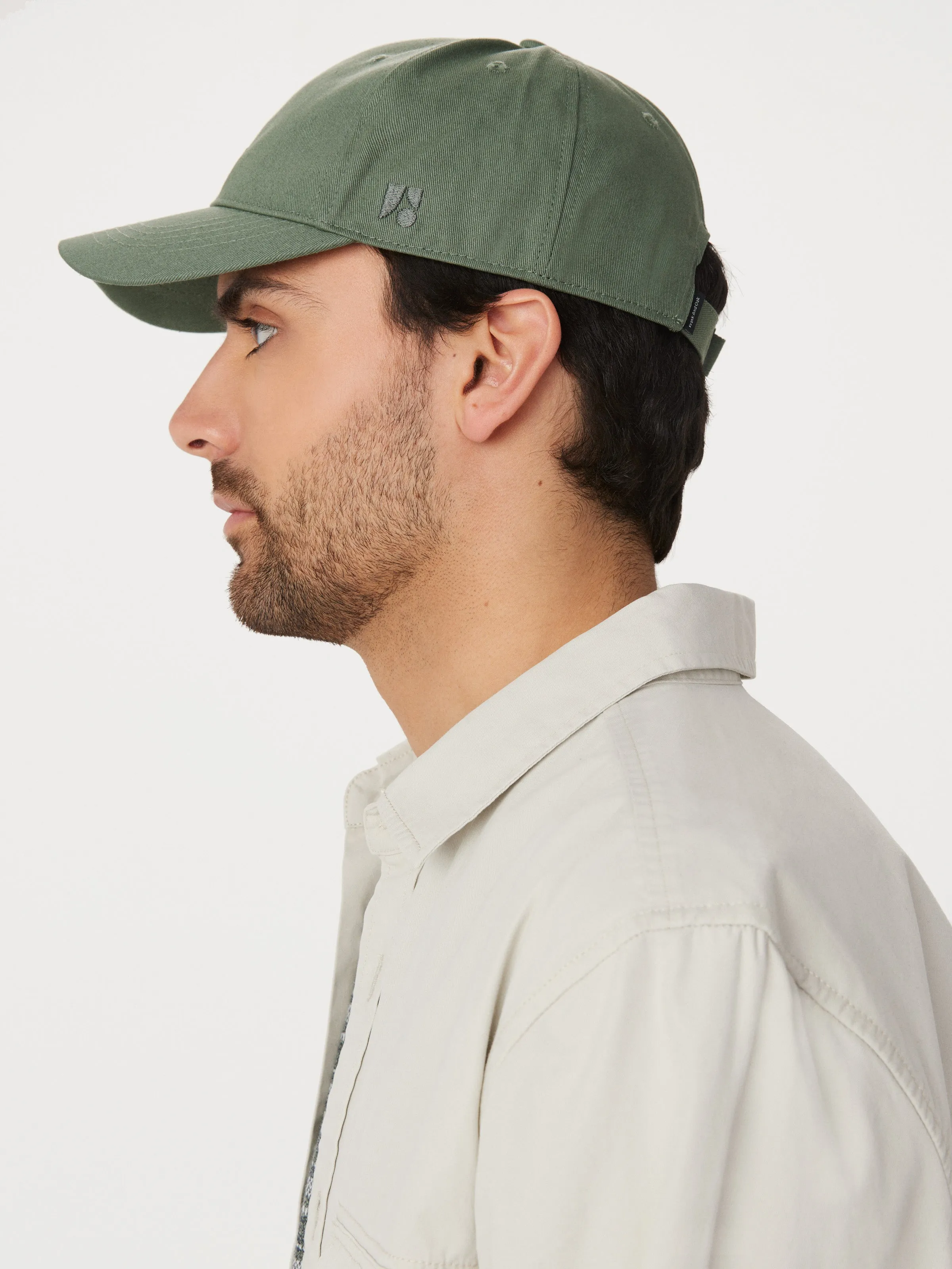 The Garment Dyed Dad Cap in Agave sold by Frank & Oak product image thumbnail 3