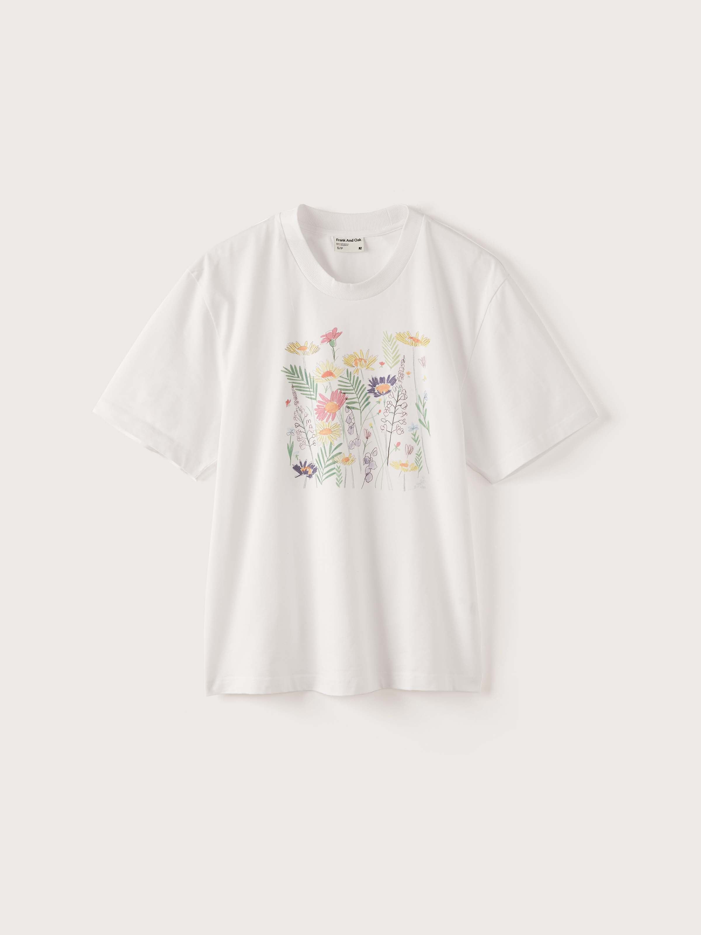 The Oversized Graphic T-Shirt in Bright White sold by Frank & Oak product image thumbnail 4