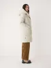 The Hygge Puffer Coat in Silver Lining sold by Frank & Oak