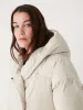 The Hygge Puffer Coat in Silver Lining sold by Frank & Oak