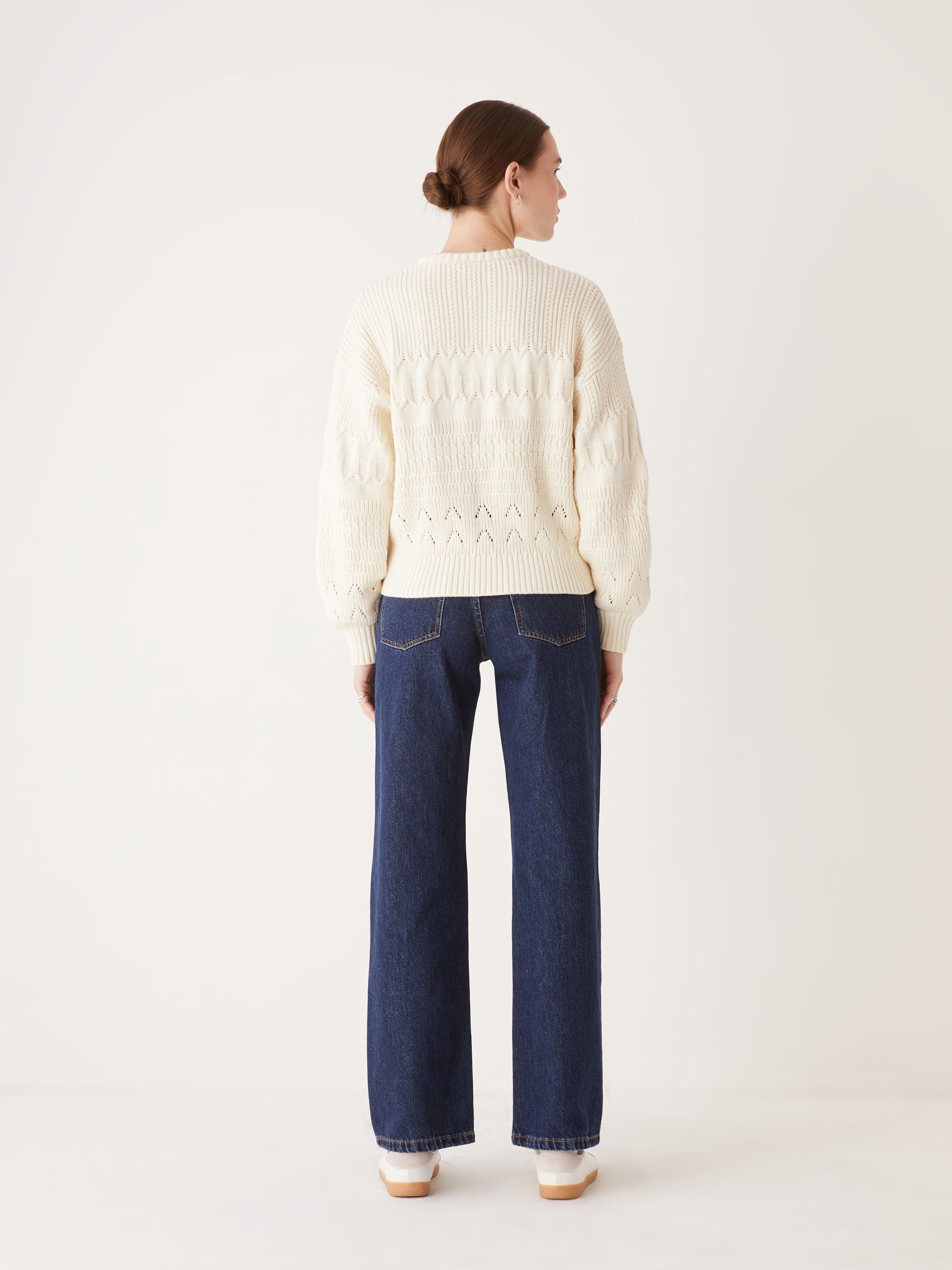 The Cable Knit Sweater in White sold by Frank & Oak product image thumbnail 5