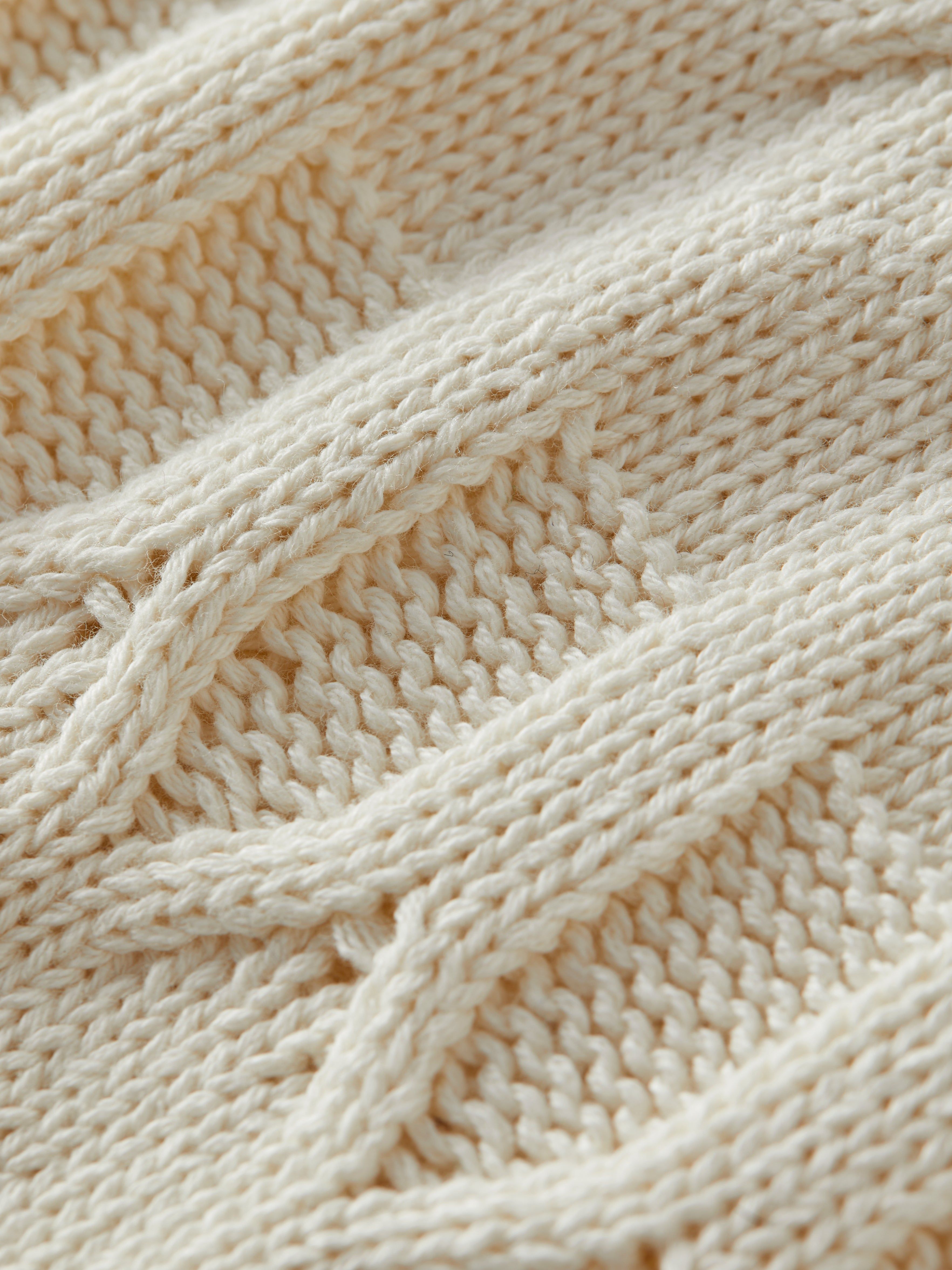 The Cable Knit Sweater in White sold by Frank & Oak product image thumbnail 6