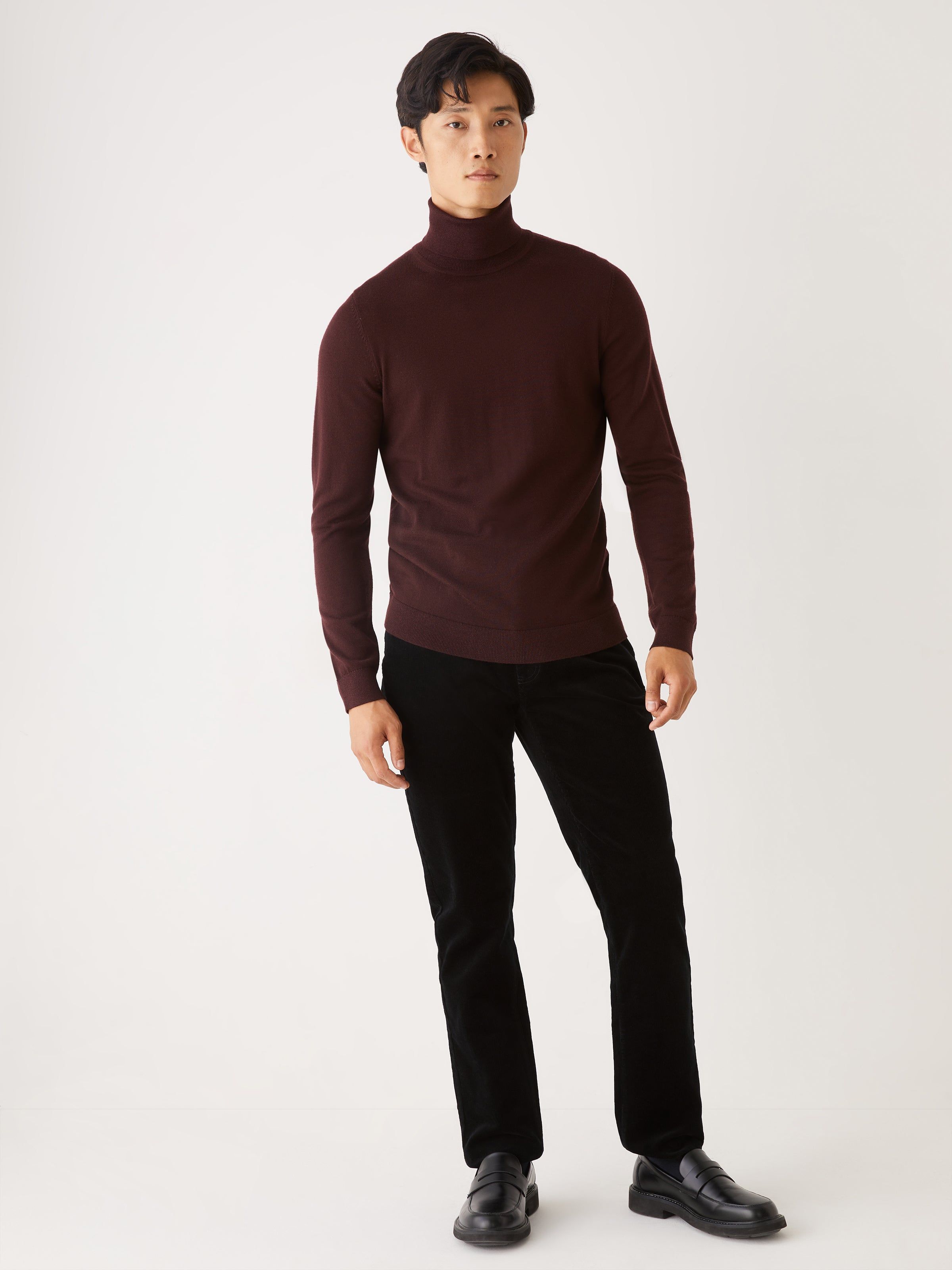 The Slim Fit Corduroy Pant in Black sold by Frank & Oak product image thumbnail 2