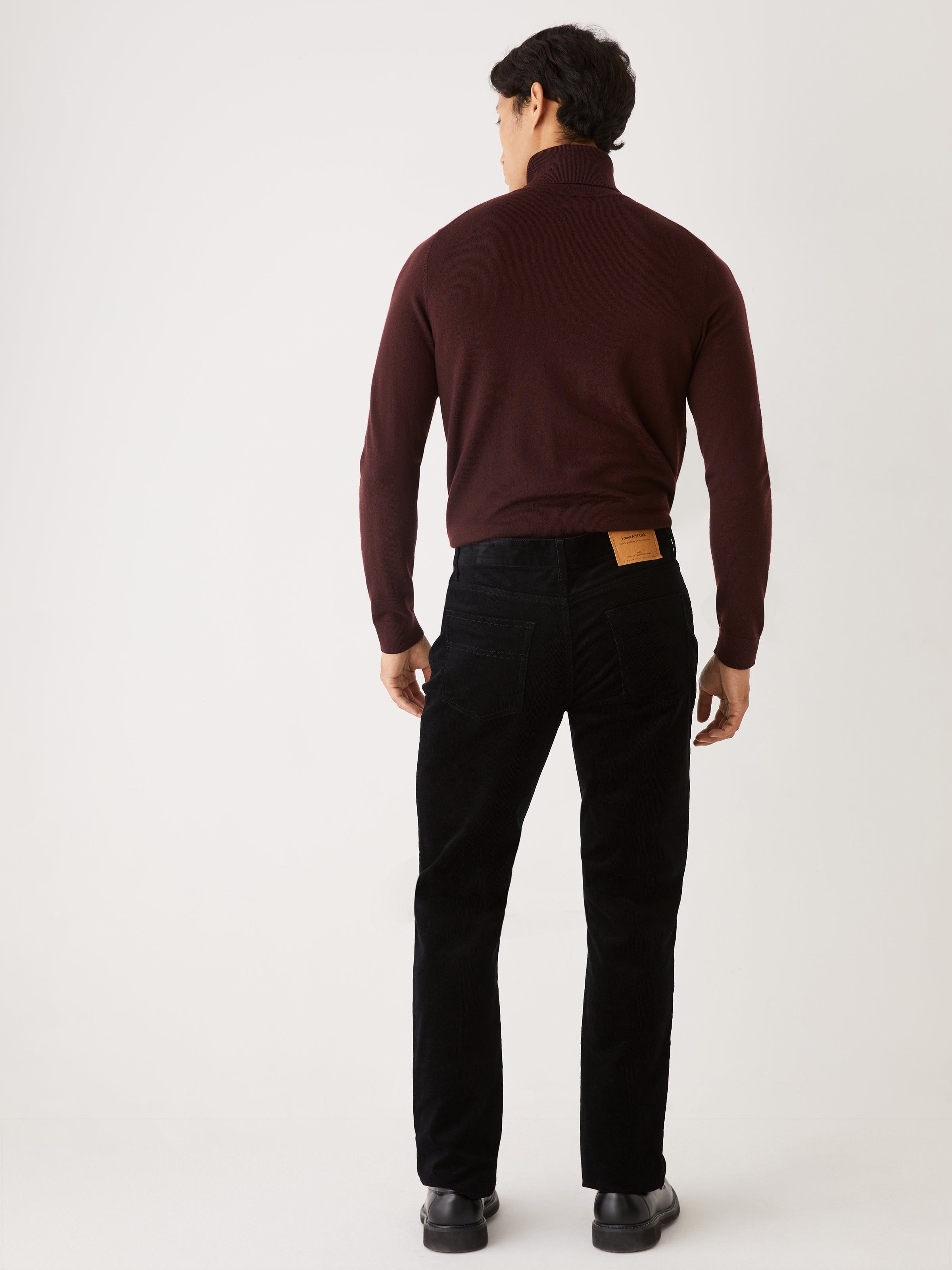 The Slim Fit Corduroy Pant in Black sold by Frank & Oak product image thumbnail 4