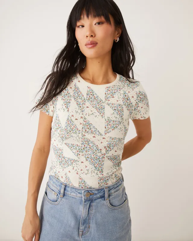 The Baby T-shirt in White sold by Frank & Oak