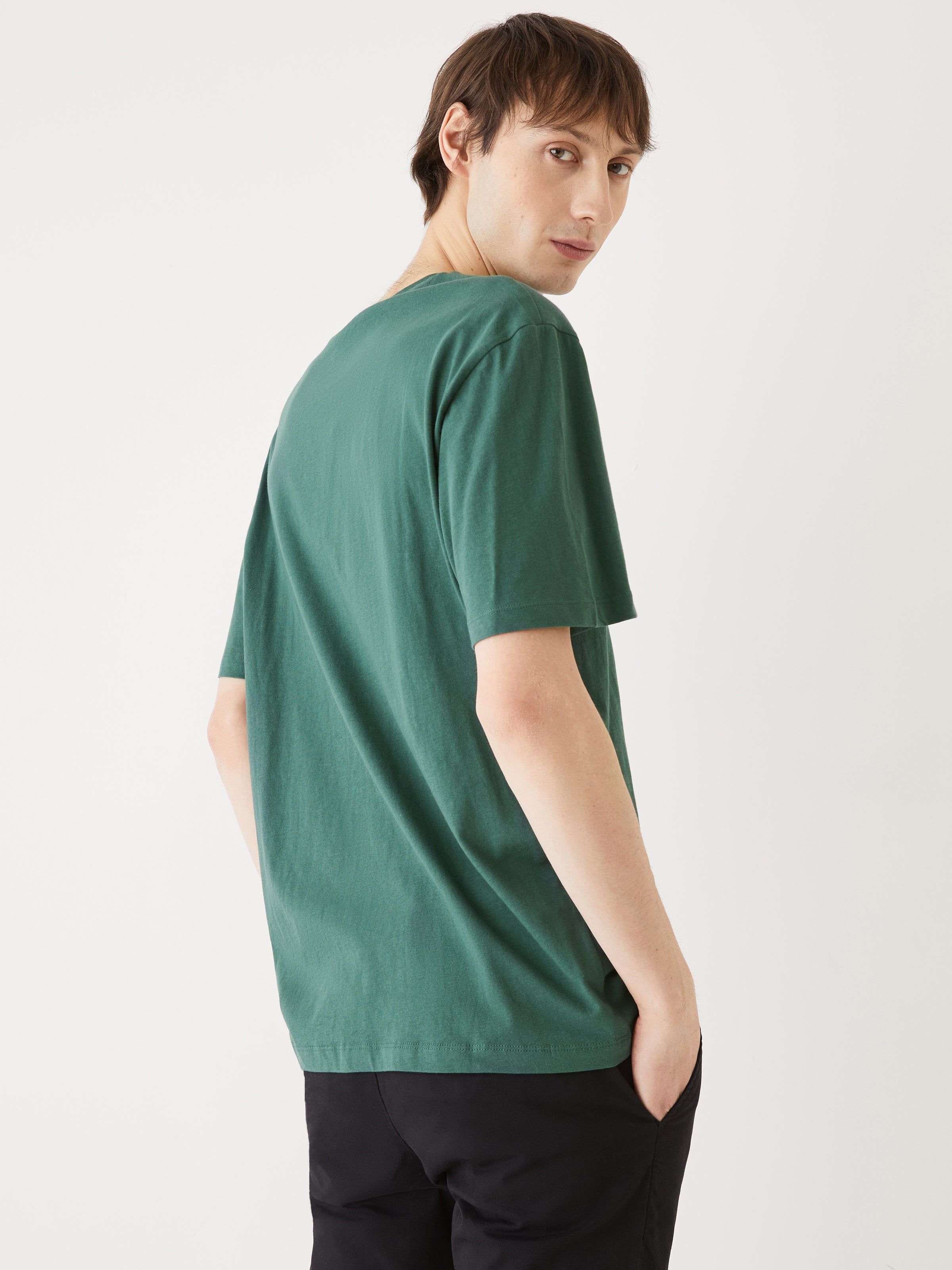 The Relaxed Fit Essential T-Shirt in Dark Green sold by Frank & Oak product image thumbnail 3