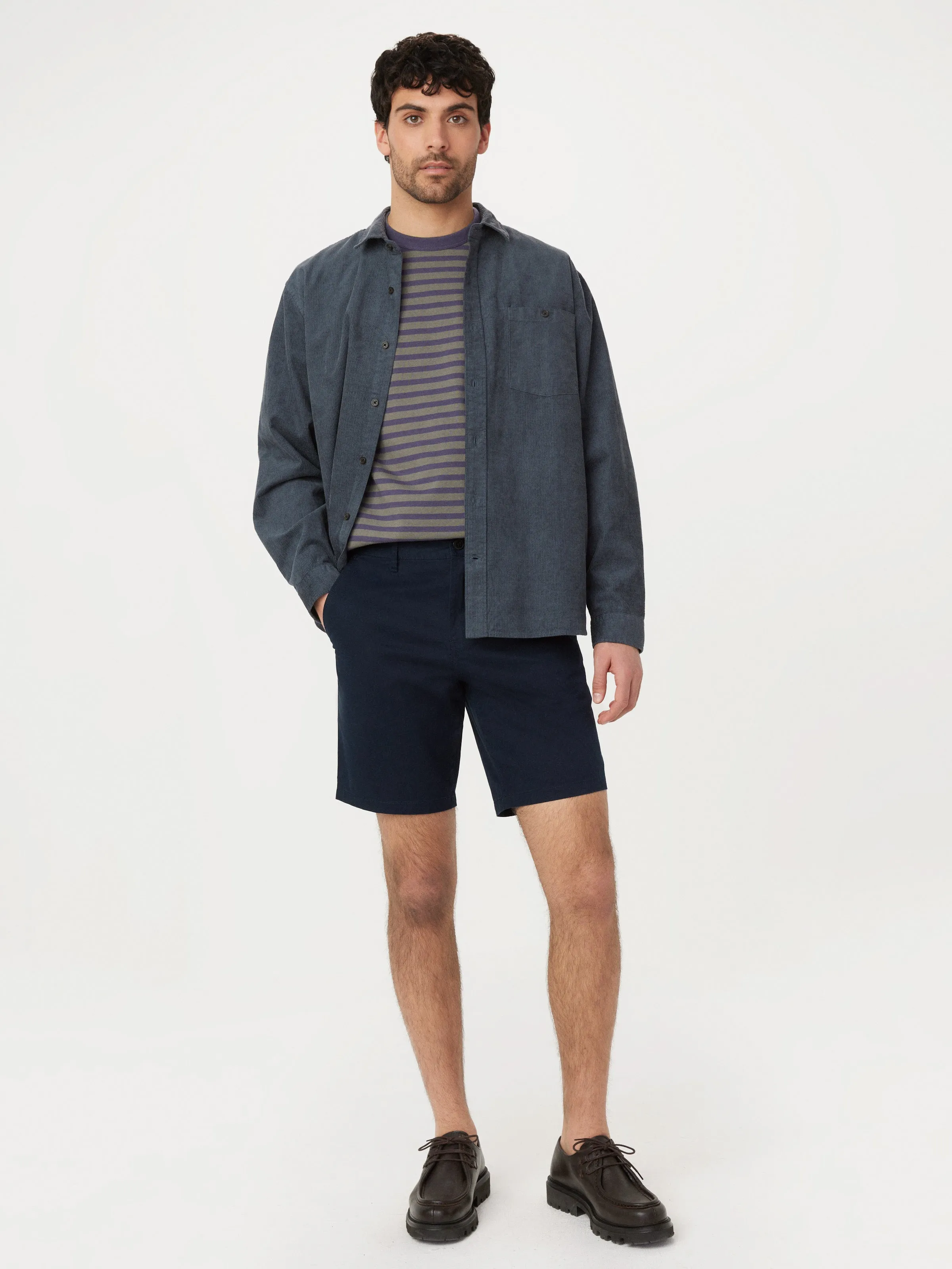 The Brunswick 9in Short in Deep Blue sold by Frank & Oak