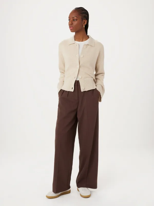 The Bell Sleeve Button Up Sweater in Cream sold by Frank & Oak