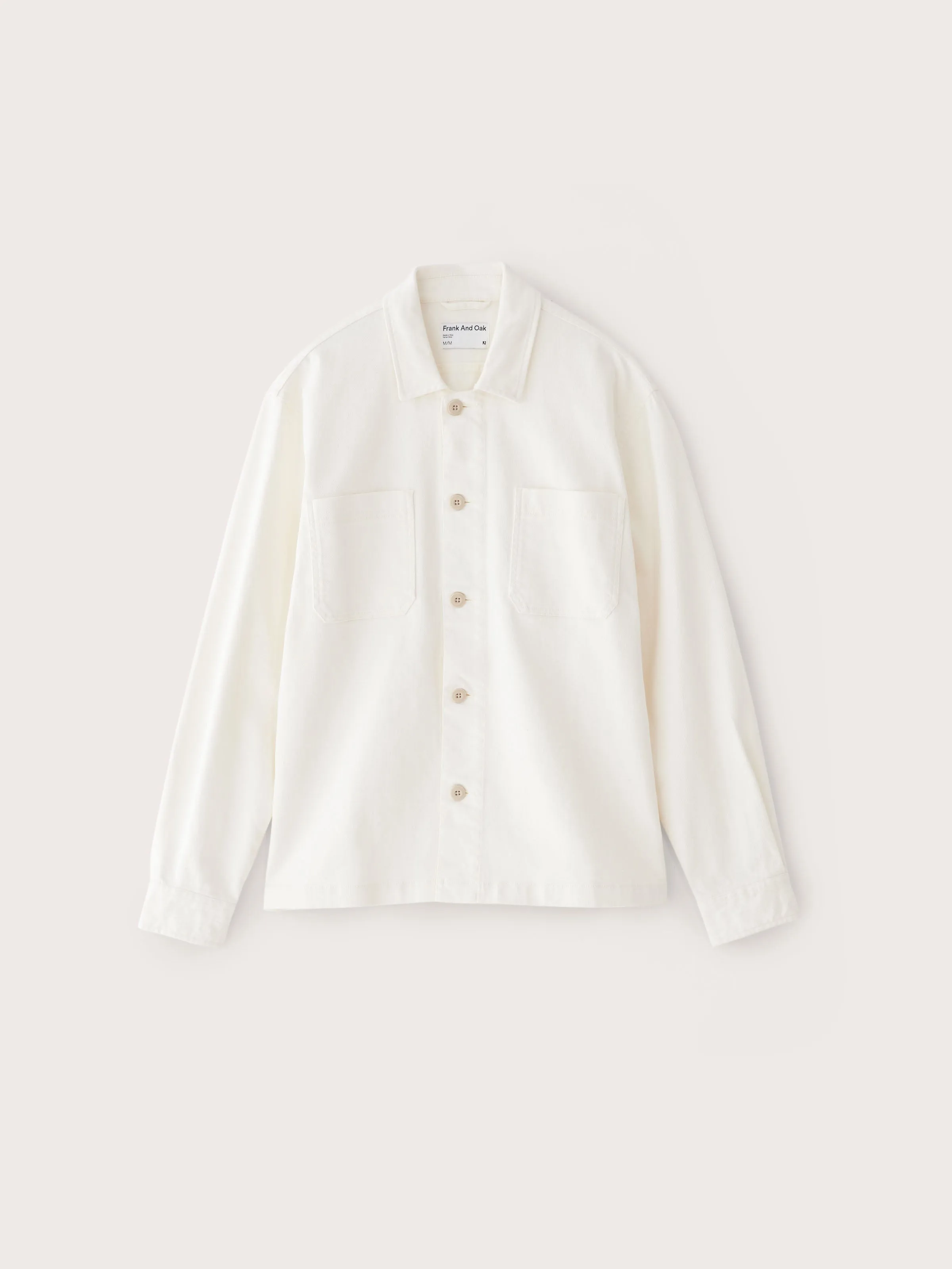 The Worker Overshirt in Cloud sold by Frank & Oak product image thumbnail 5