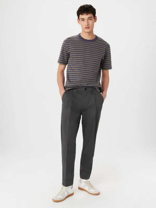 The Relaxed Striped T-Shirt in Boreal Green sold by Frank & Oak