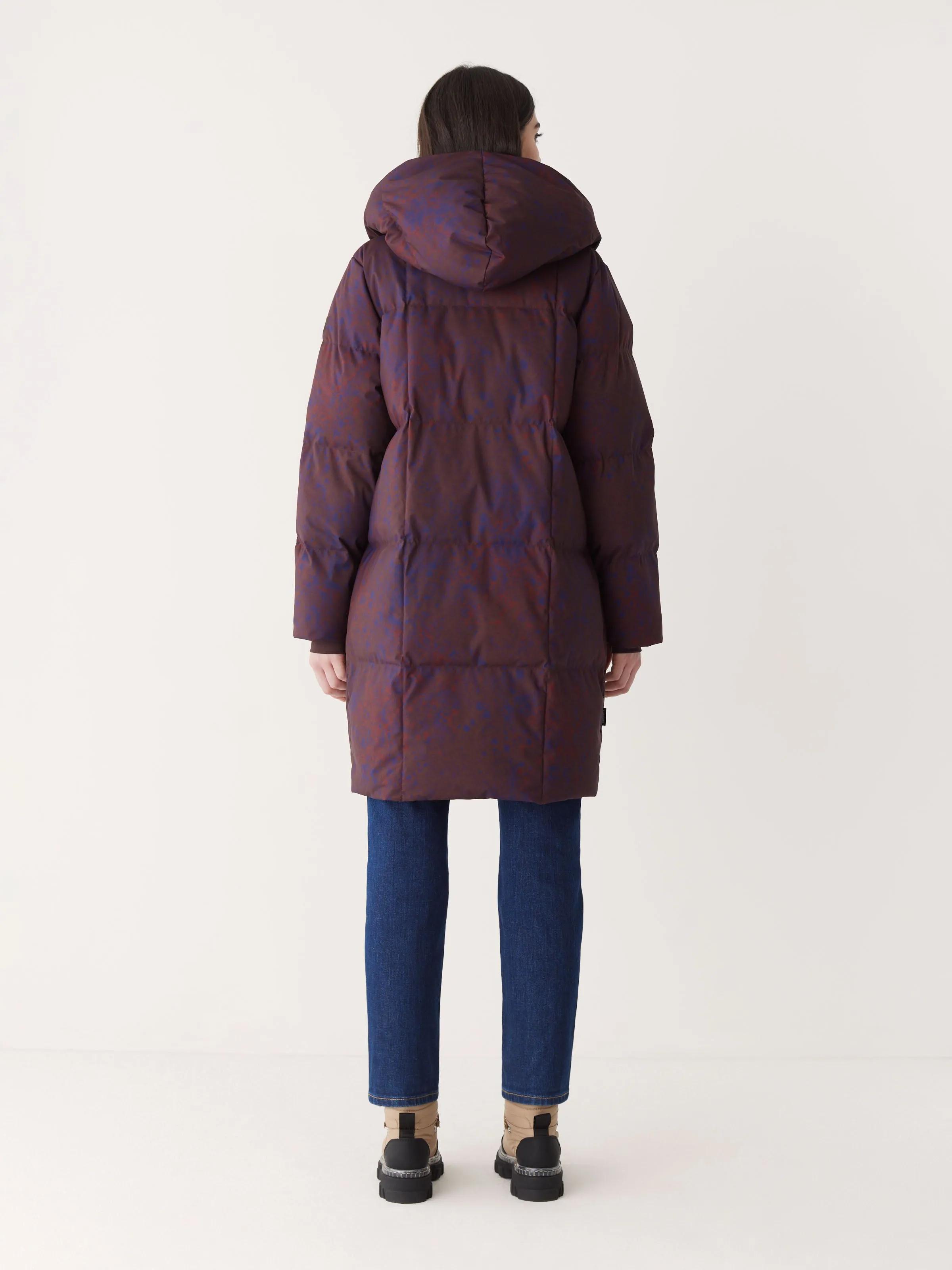 The Hygge Puffer Coat in Burgundy sold by Frank & Oak product image thumbnail 5