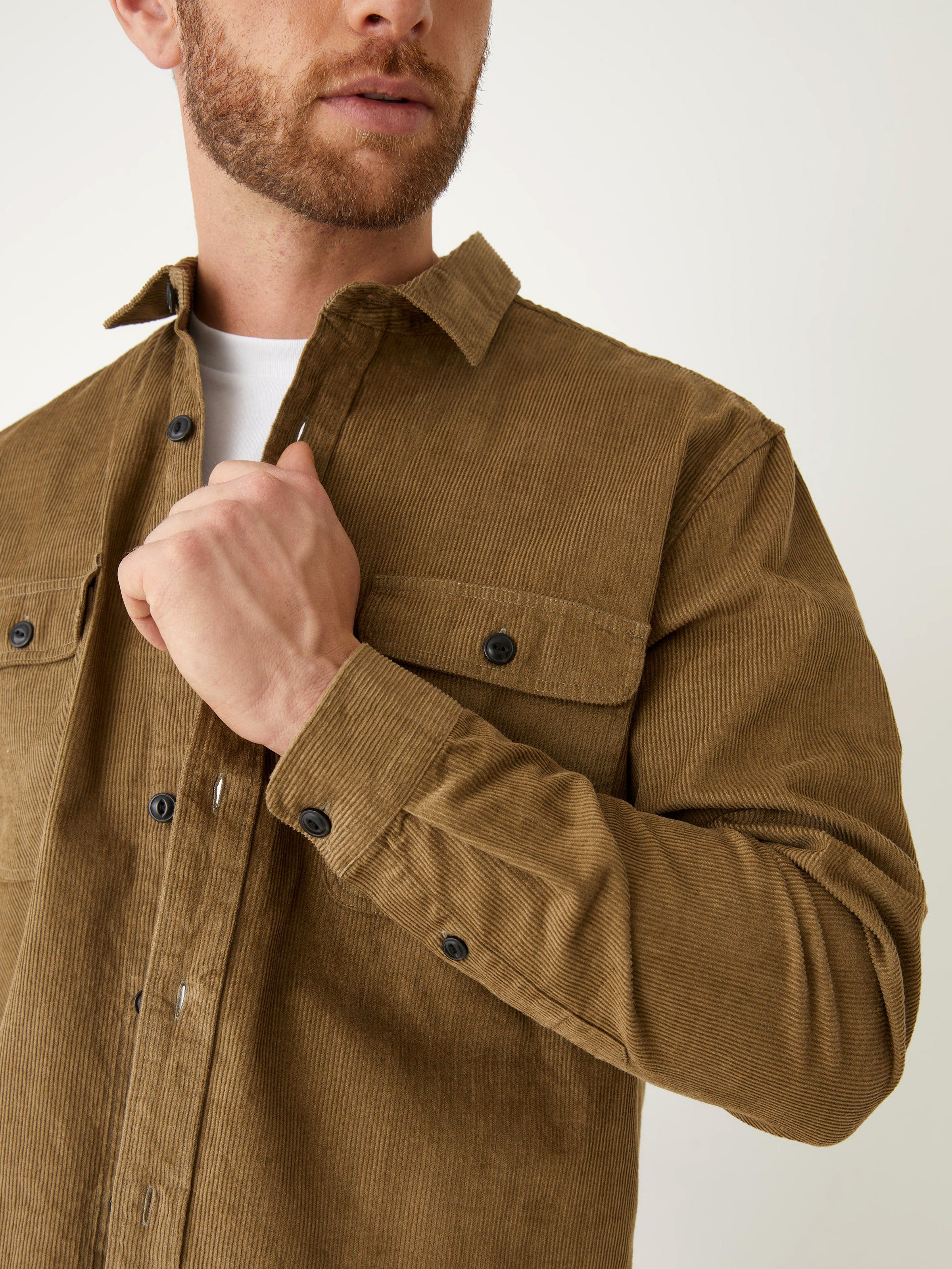 The Corduroy Shirt in Khaki sold by Frank & Oak product image thumbnail 4