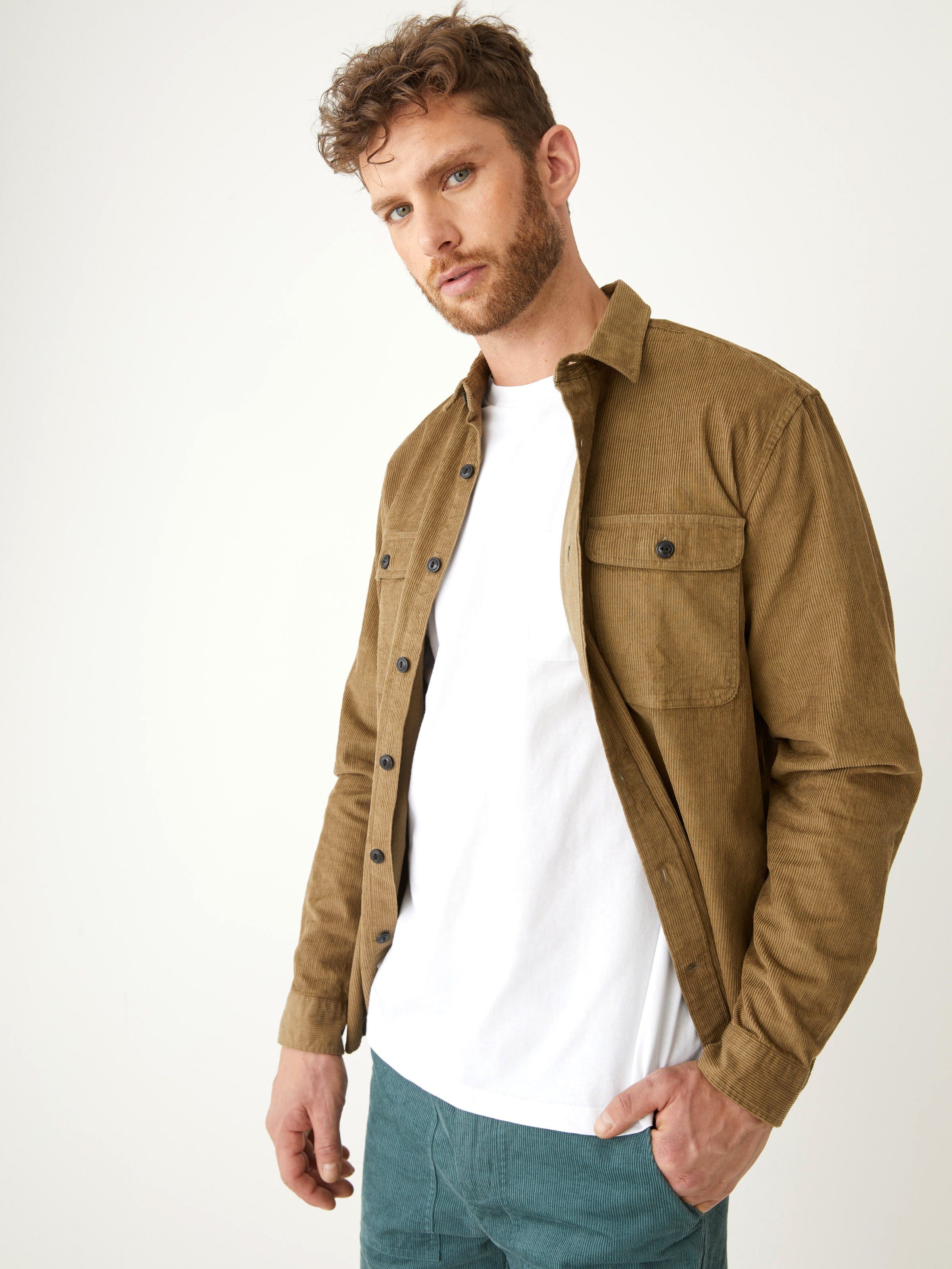 The Corduroy Shirt in Khaki sold by Frank & Oak product image thumbnail 2