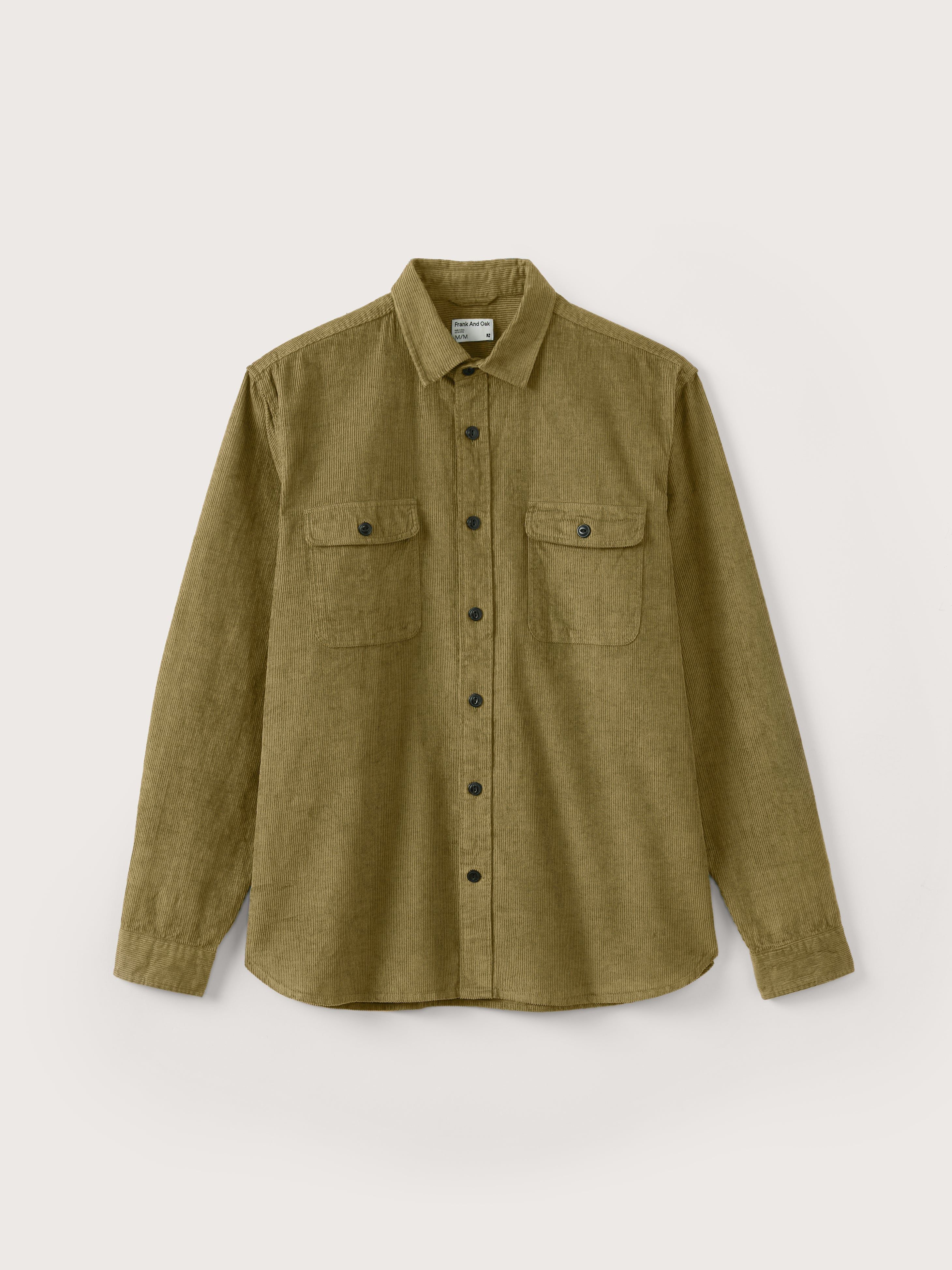 The Corduroy Shirt in Khaki sold by Frank & Oak product image thumbnail 6