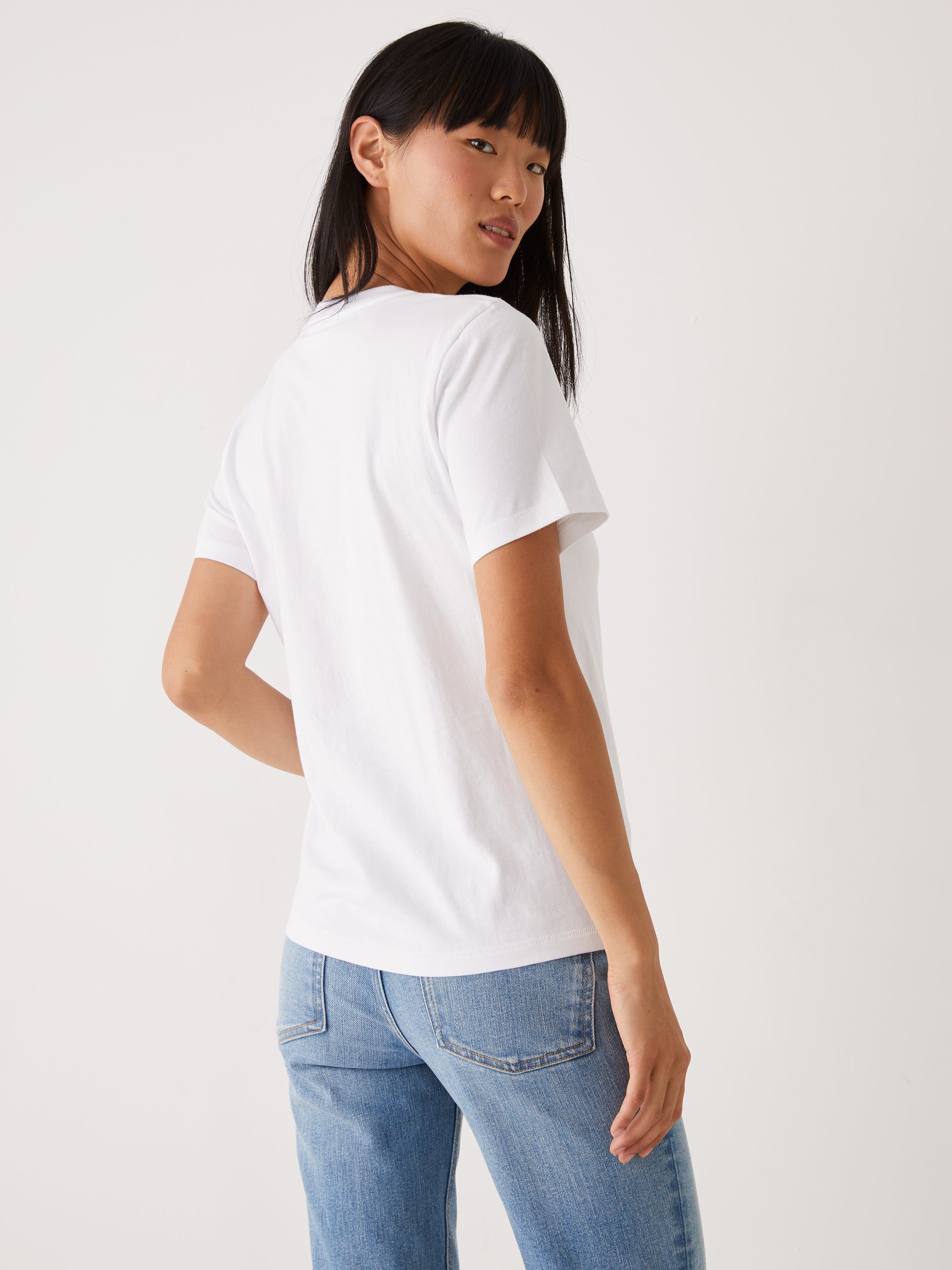 The Botanical Print Essential T-Shirt in Bright White sold by Frank & Oak product image thumbnail 2