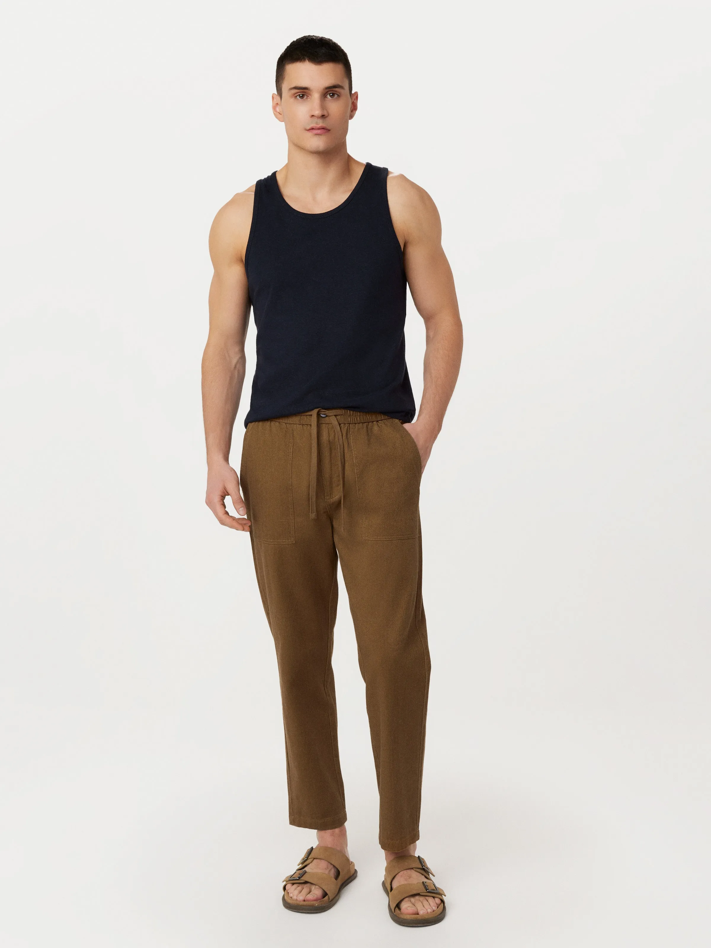 The Hemp Tank in Deep Blue sold by Frank & Oak product image thumbnail 2