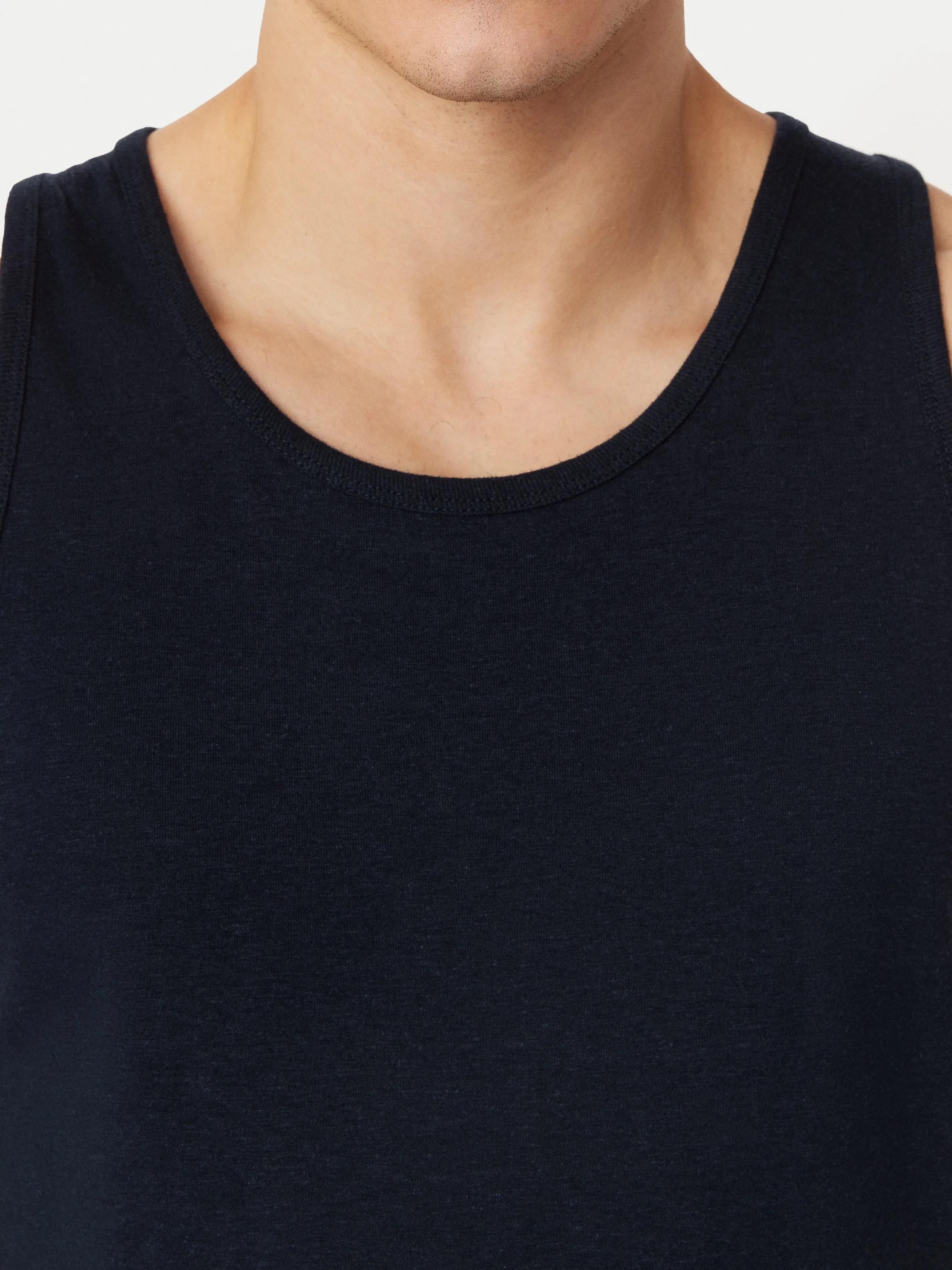 The Hemp Tank in Deep Blue sold by Frank & Oak product image thumbnail 5