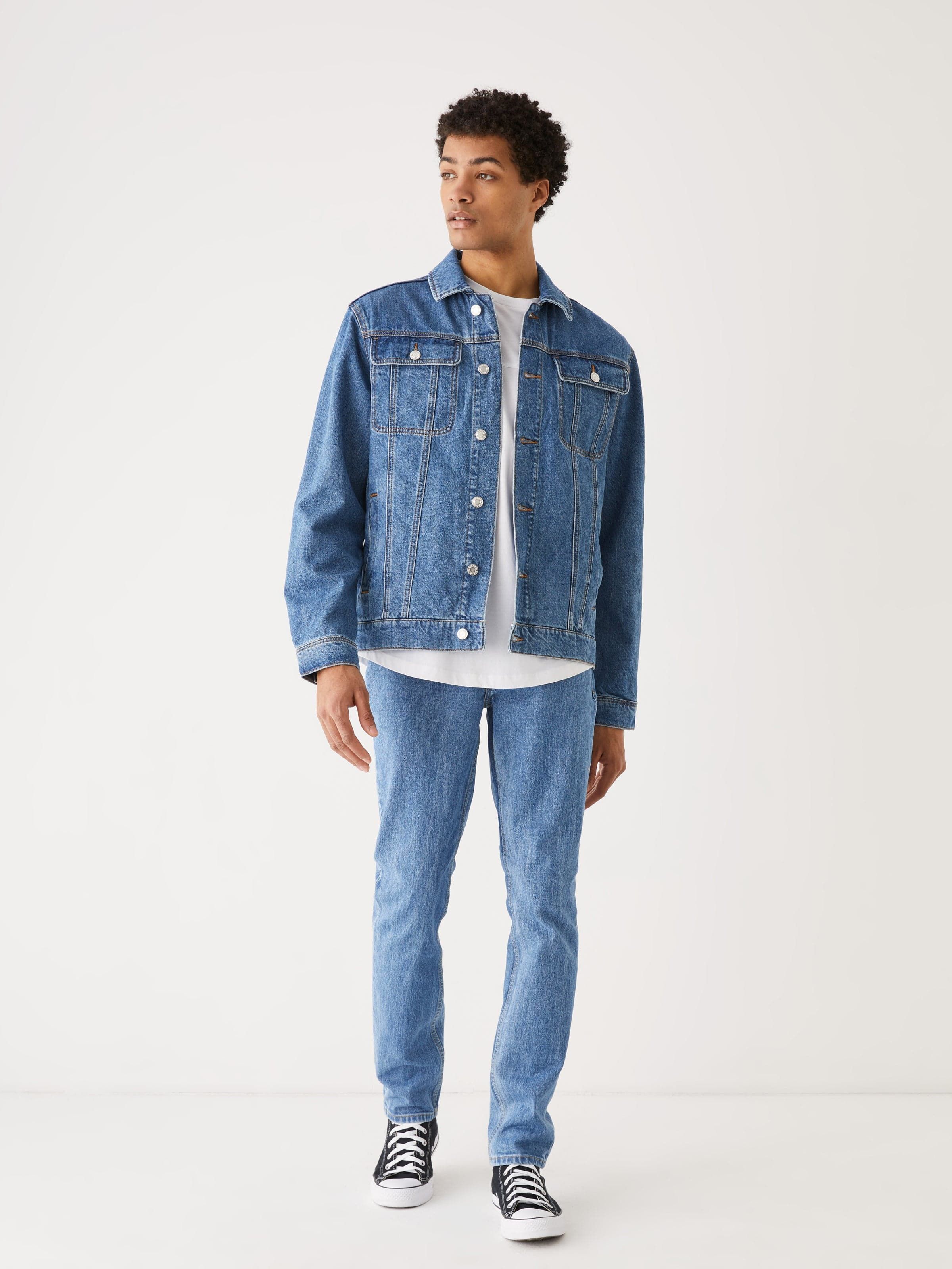 The Denim Jacket in Light Blue sold by Frank & Oak