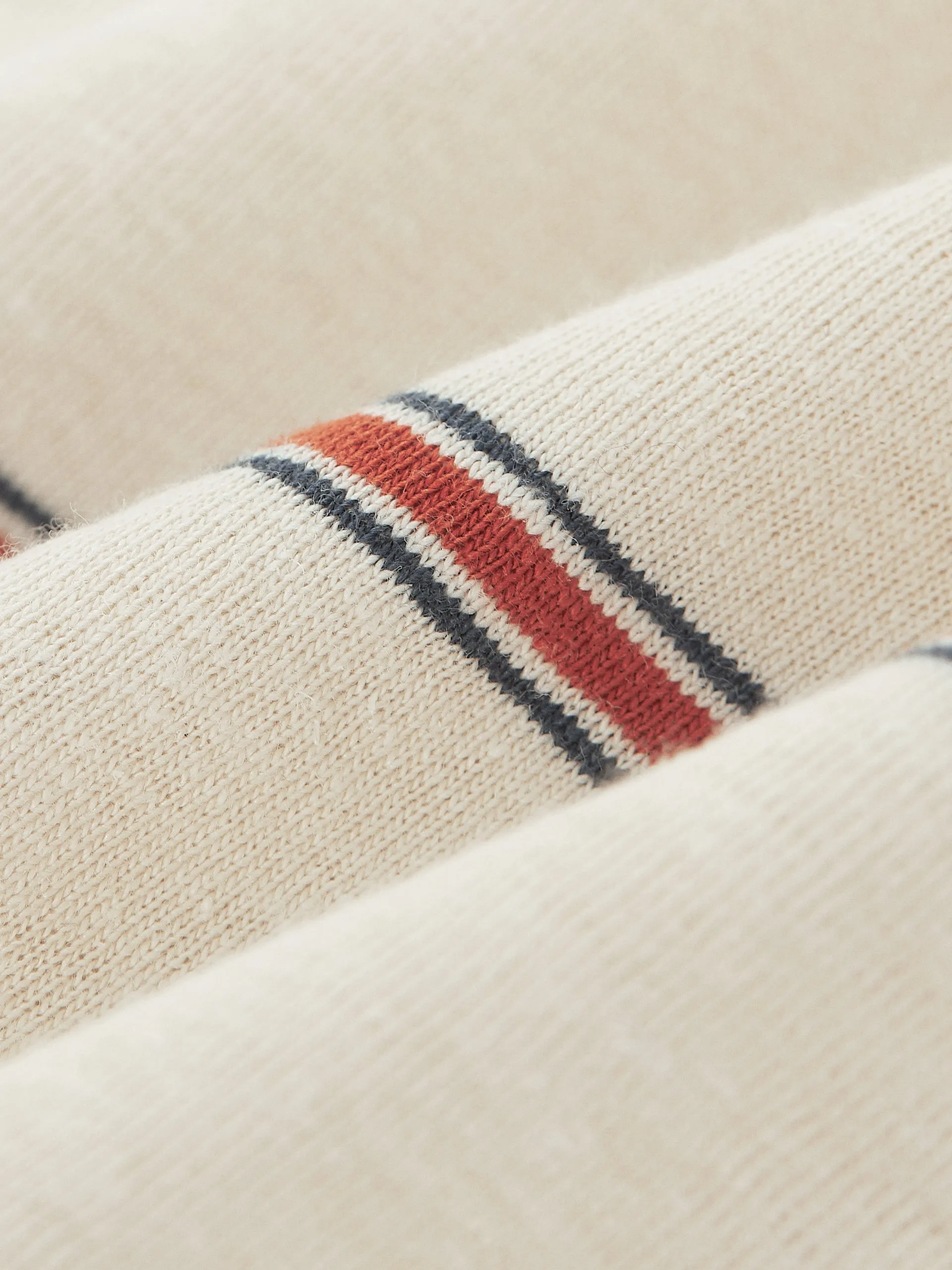 The Striped Slim Hemp T-Shirt in Oatmeal sold by Frank & Oak product image thumbnail 5