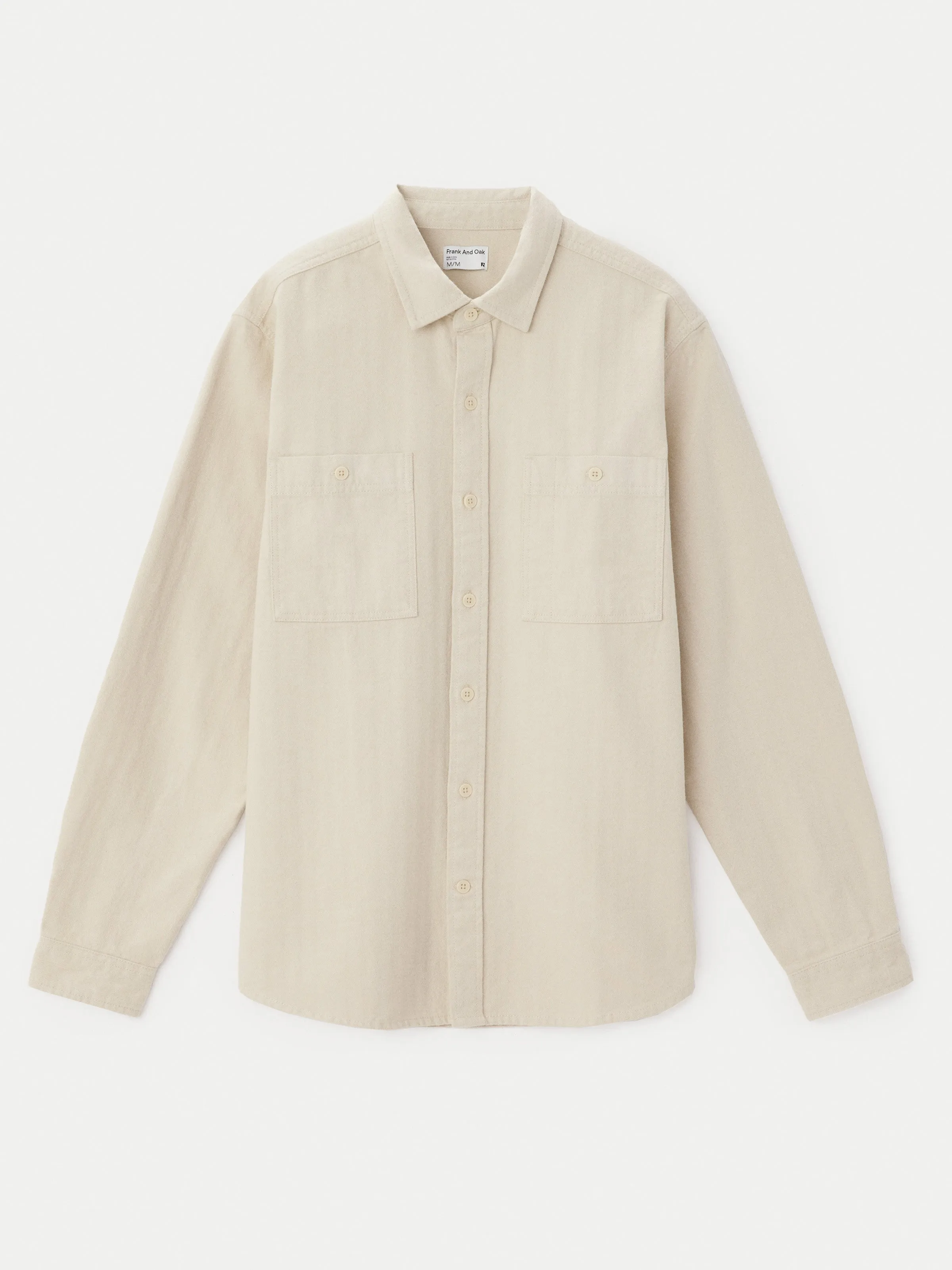 The Herringbone Overshirt in Beige sold by Frank & Oak product image thumbnail 5
