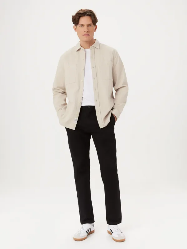 The Herringbone Overshirt in Beige sold by Frank & Oak