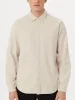 The Herringbone Overshirt in Beige sold by Frank & Oak