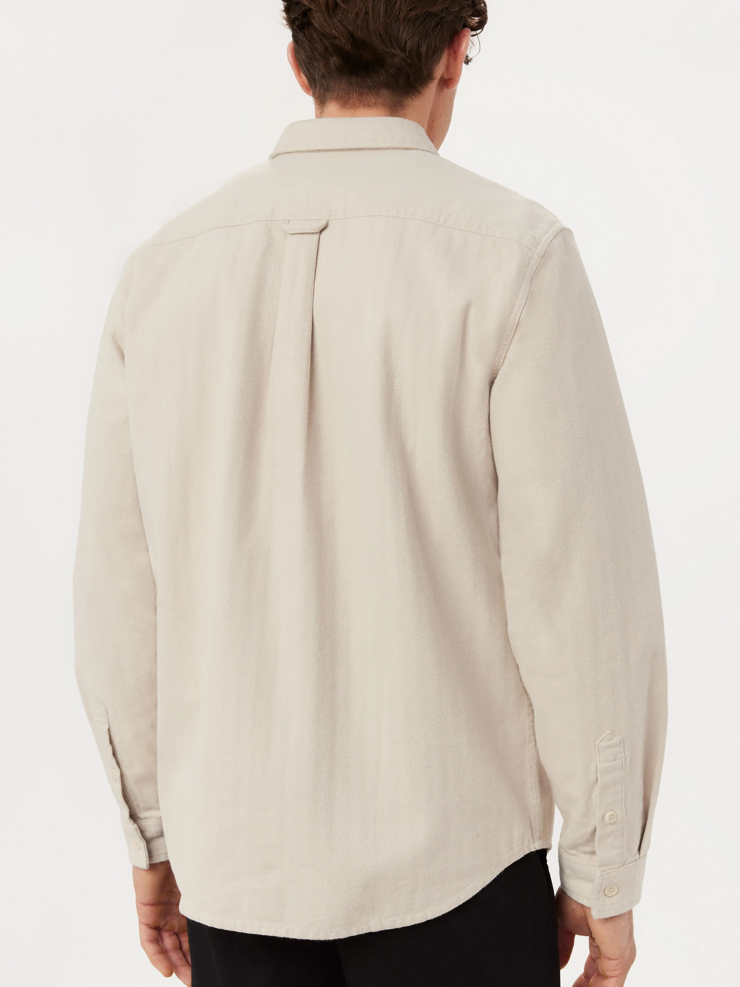 The Herringbone Overshirt in Beige sold by Frank & Oak product image thumbnail 4