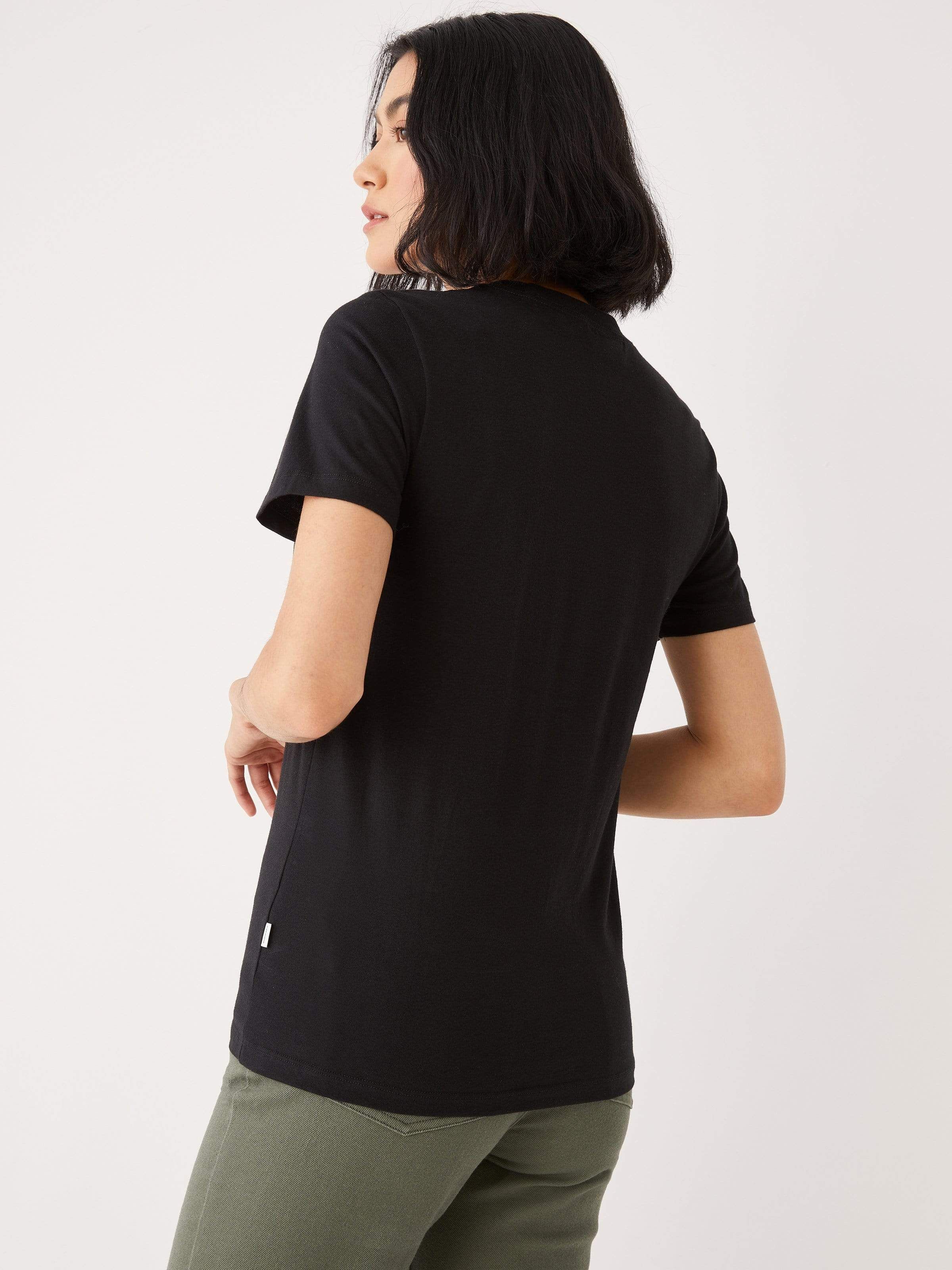 The Organic Cotton Essential T-Shirt in Black sold by Frank & Oak product image thumbnail 4