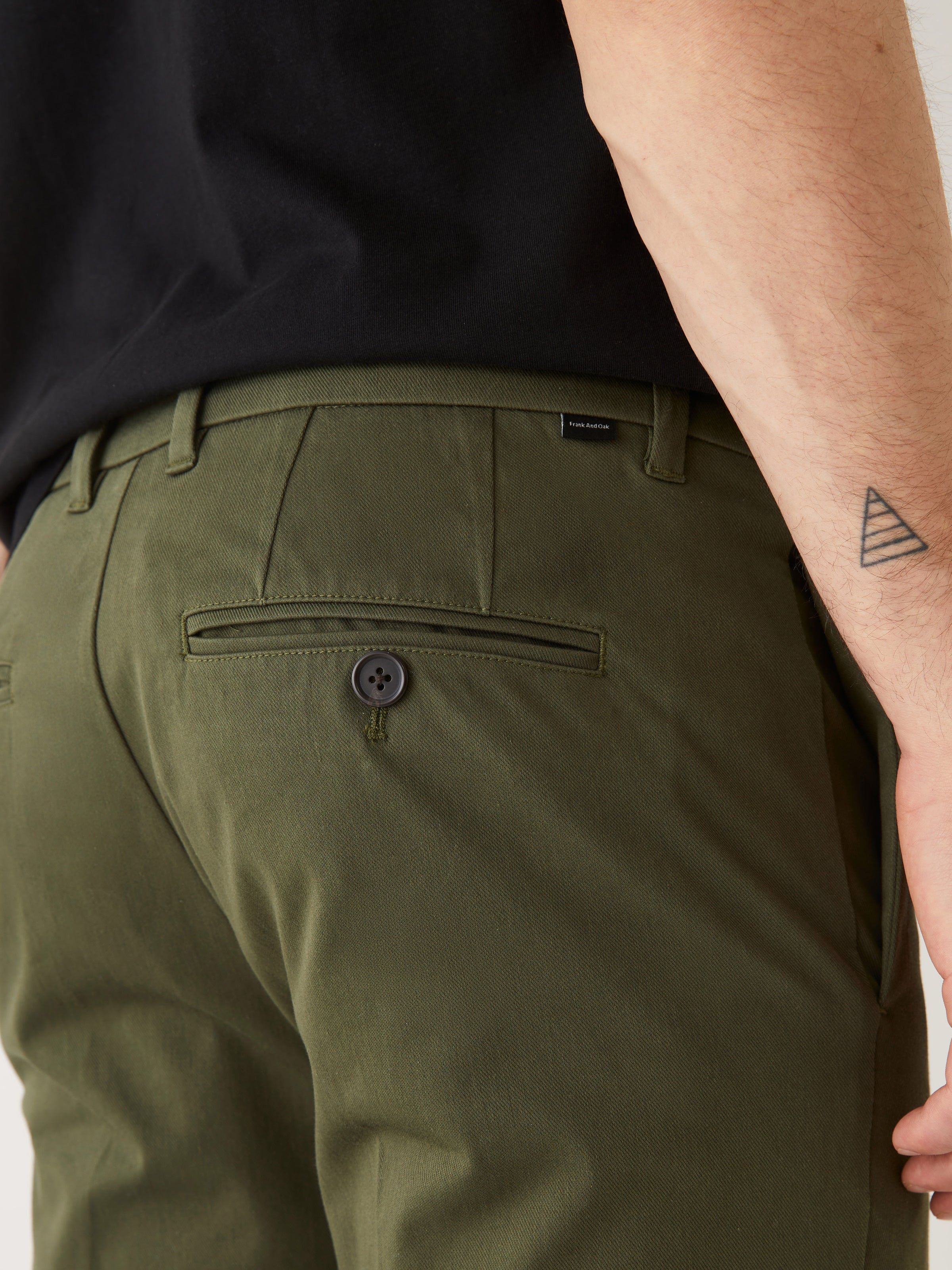 The Tapered Flex Worker's Pant in Khaki sold by Frank & Oak product image thumbnail 3