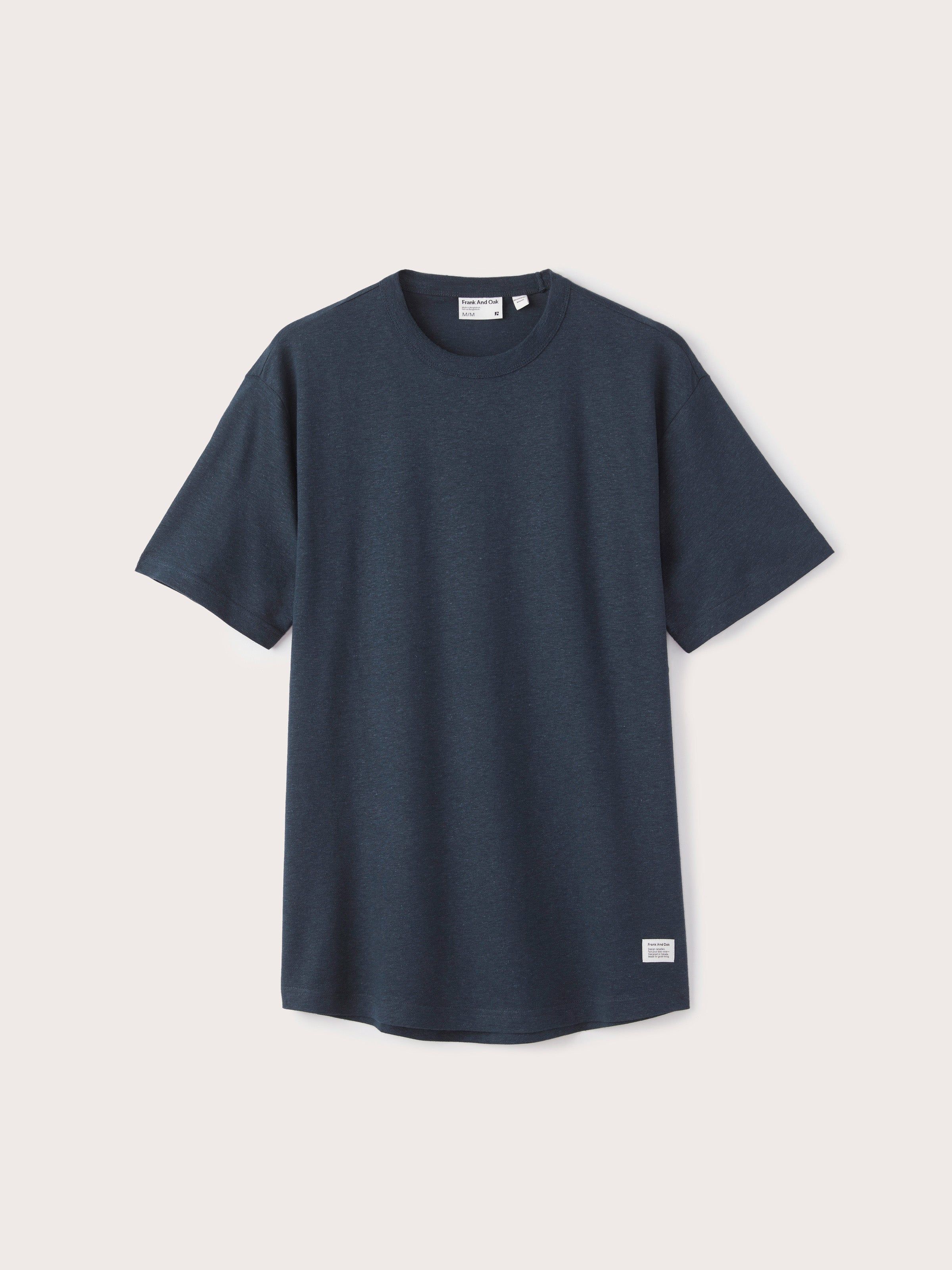 The Arc Hemp T-Shirt in Blueberry sold by Frank & Oak product image thumbnail 5