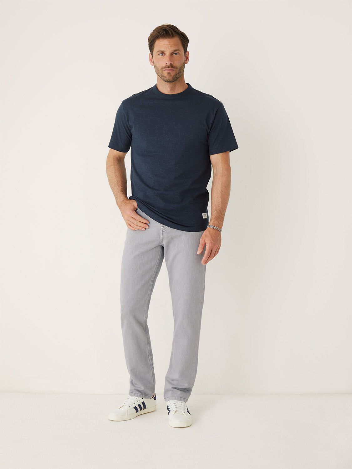 The Arc Hemp T-Shirt in Blueberry sold by Frank & Oak product image thumbnail 2
