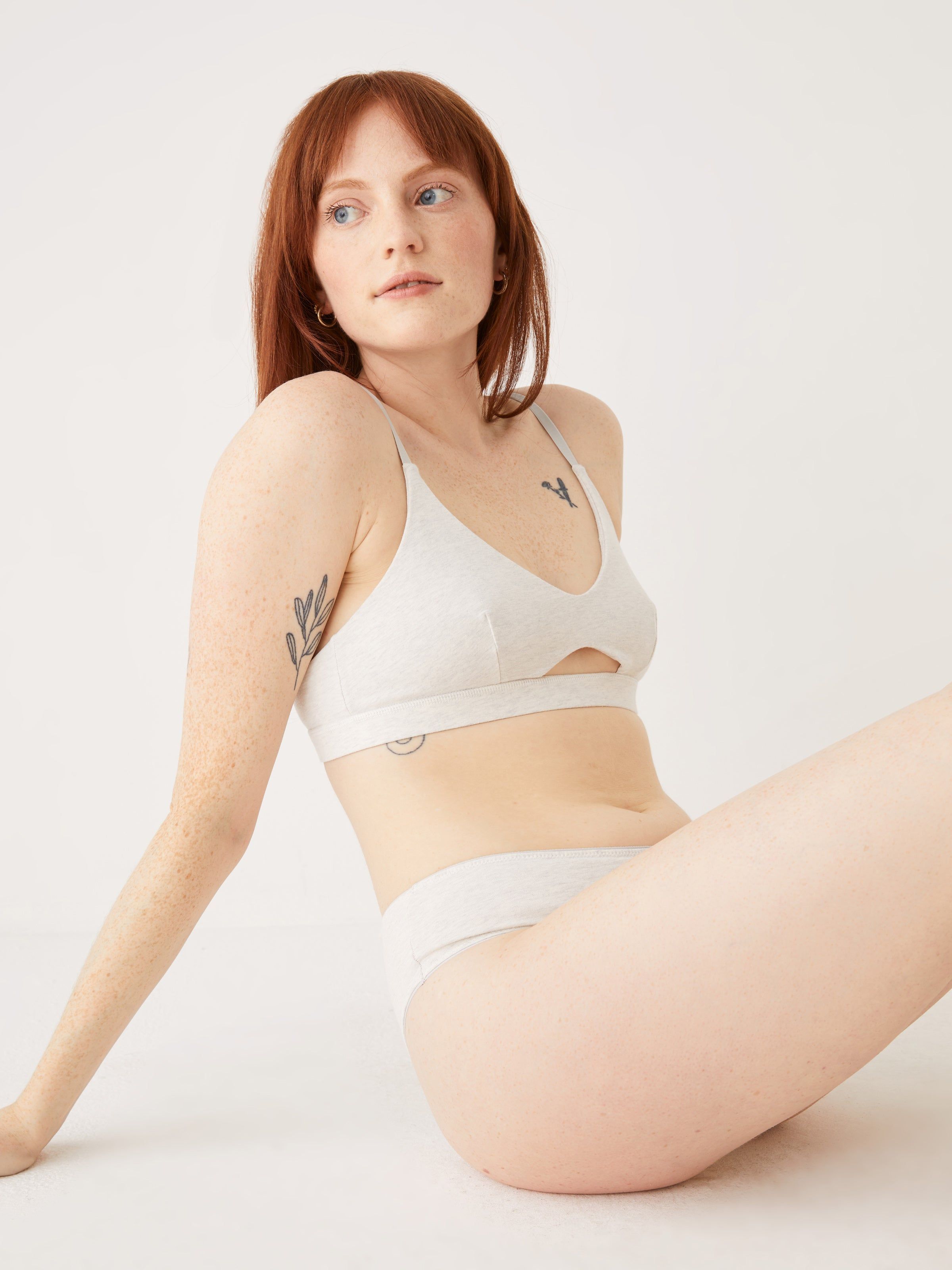 The Cotton Bikini Panty in Faded Grey sold by Frank & Oak product image thumbnail 6