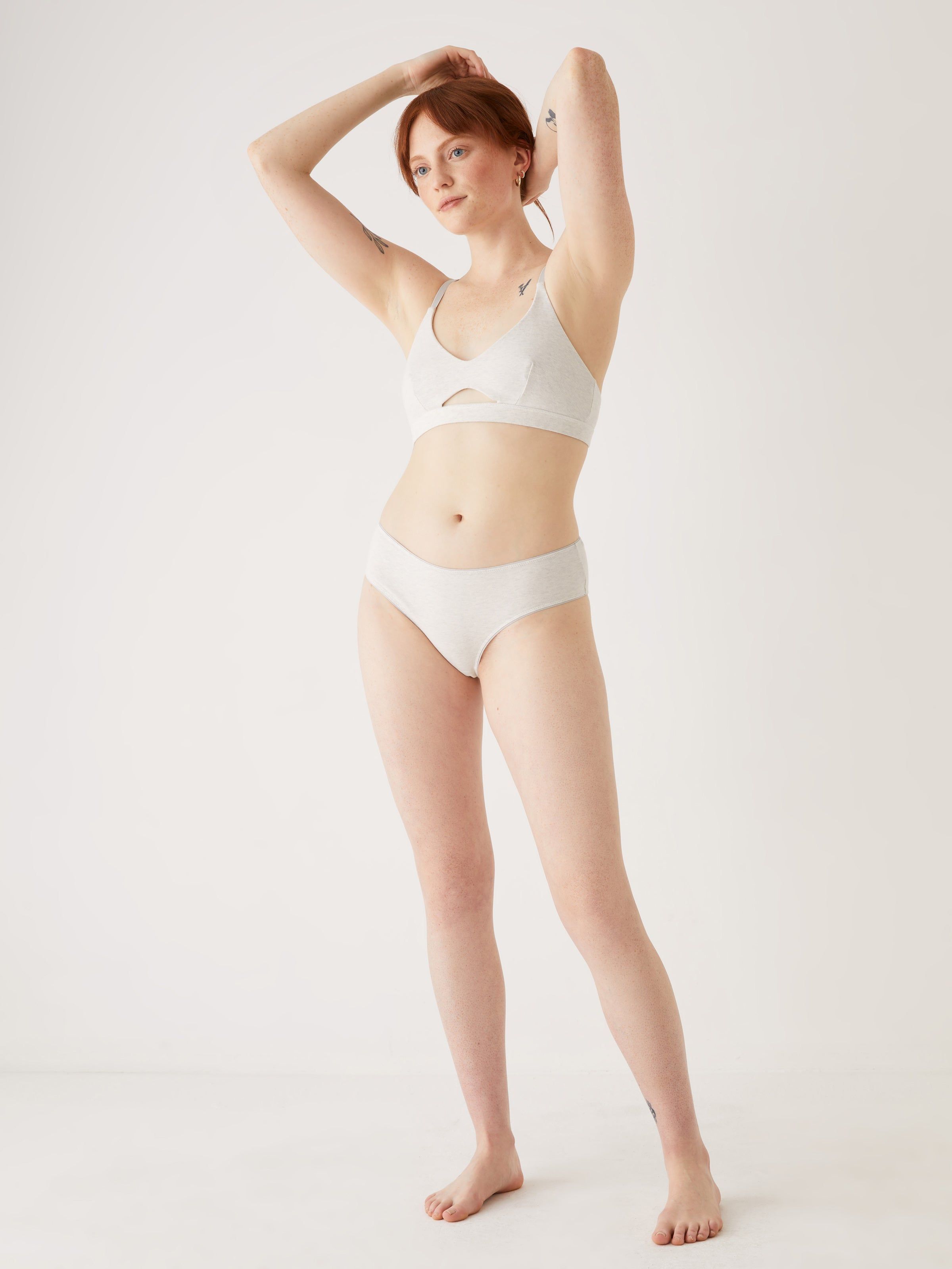 The Cotton Bikini Panty in Faded Grey sold by Frank & Oak product image thumbnail 3