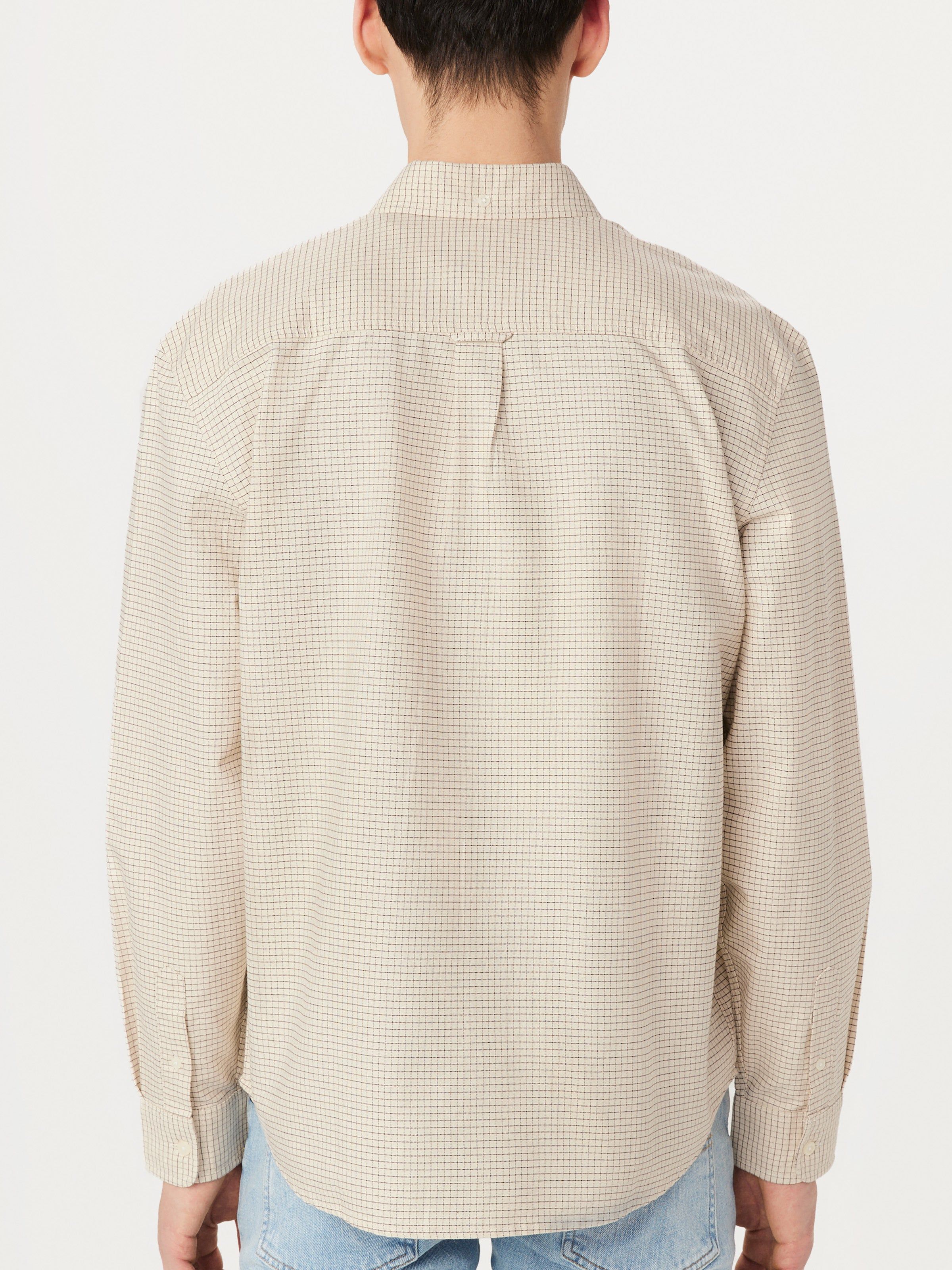 The Jasper Boxy Oxford Shirt in Oatmeal sold by Frank & Oak product image thumbnail 4