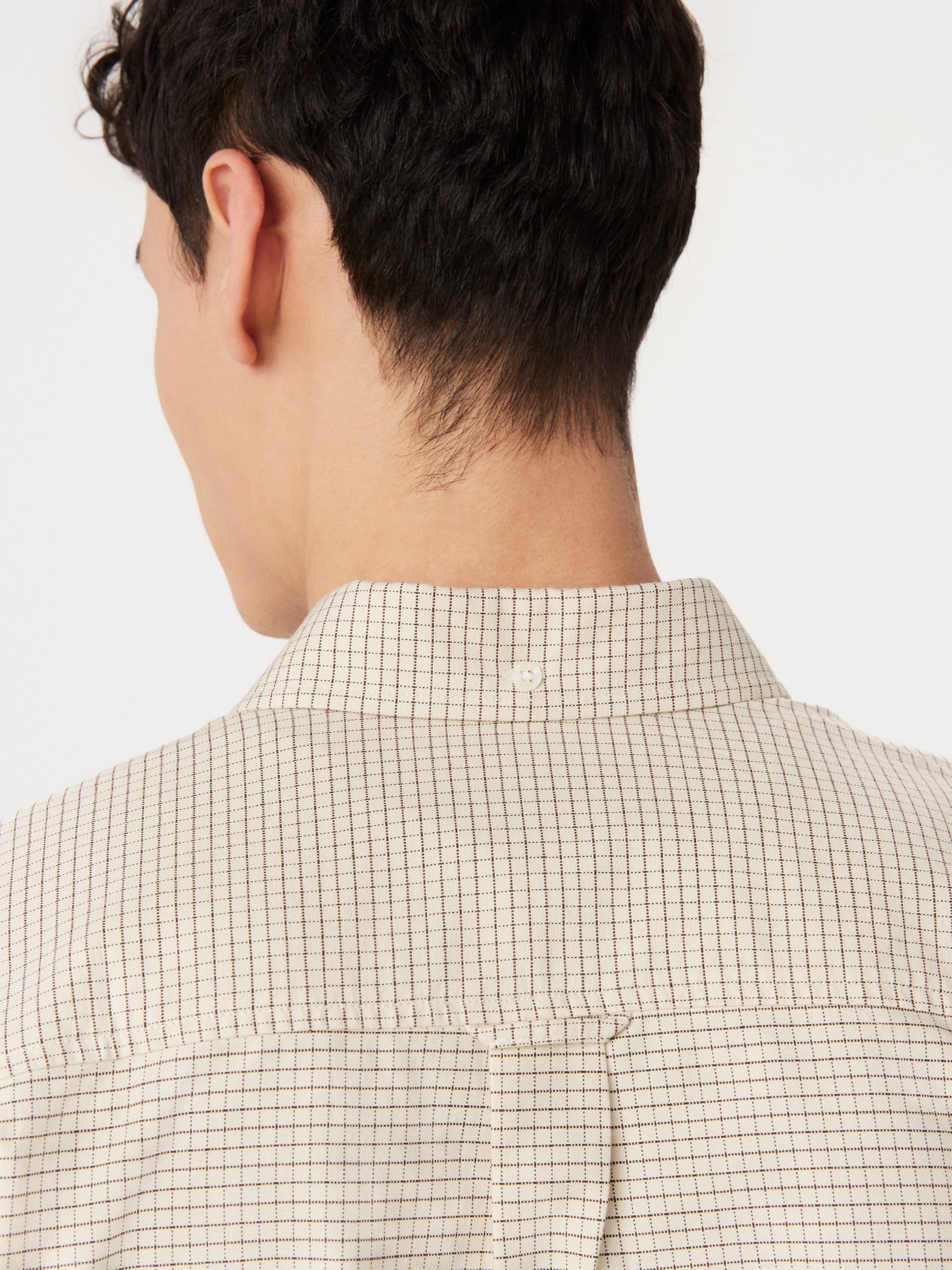 The Jasper Boxy Oxford Shirt in Oatmeal sold by Frank & Oak product image thumbnail 5
