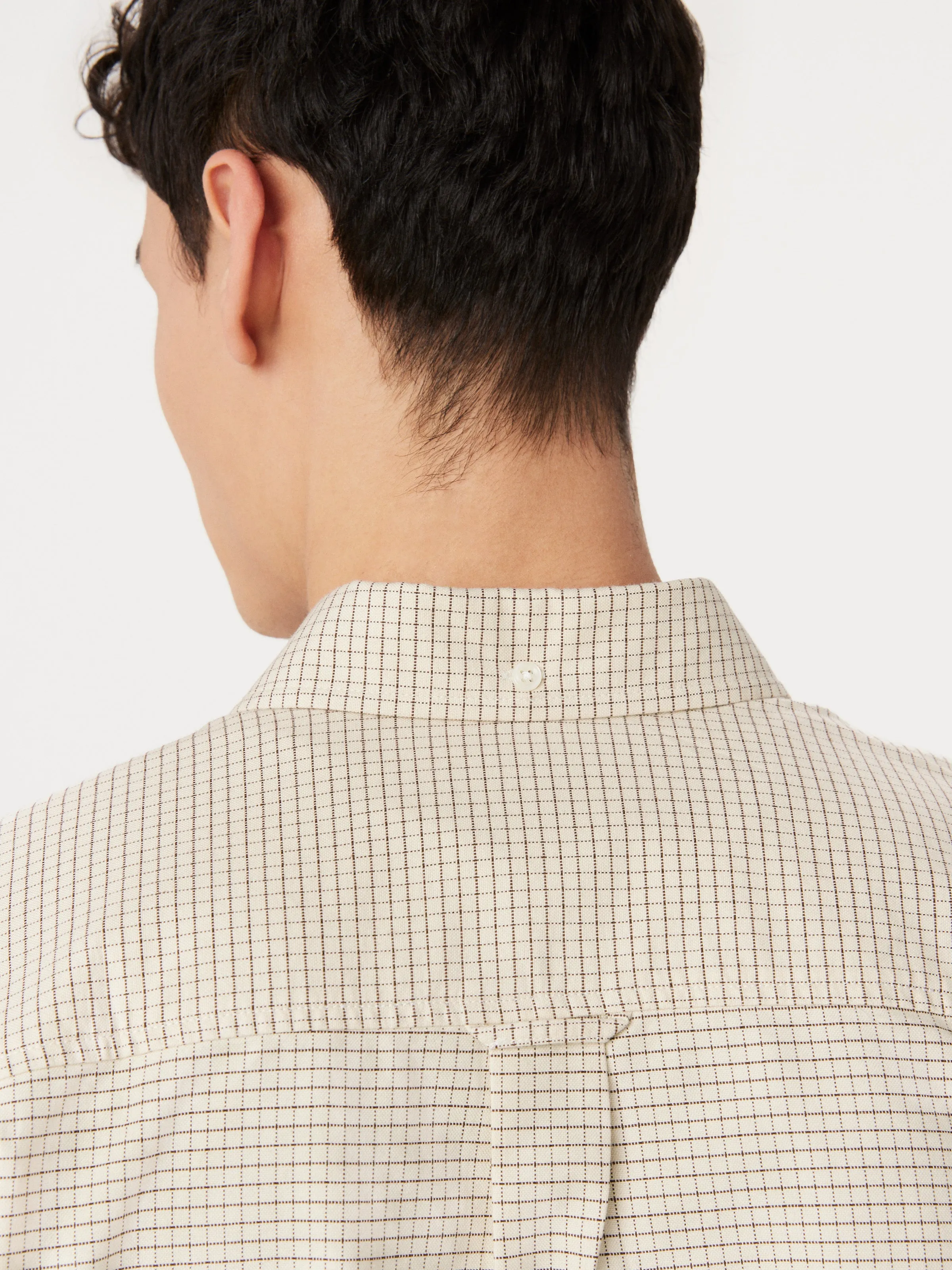 The Jasper Boxy Oxford Shirt in Oatmeal sold by Frank & Oak product image thumbnail 5