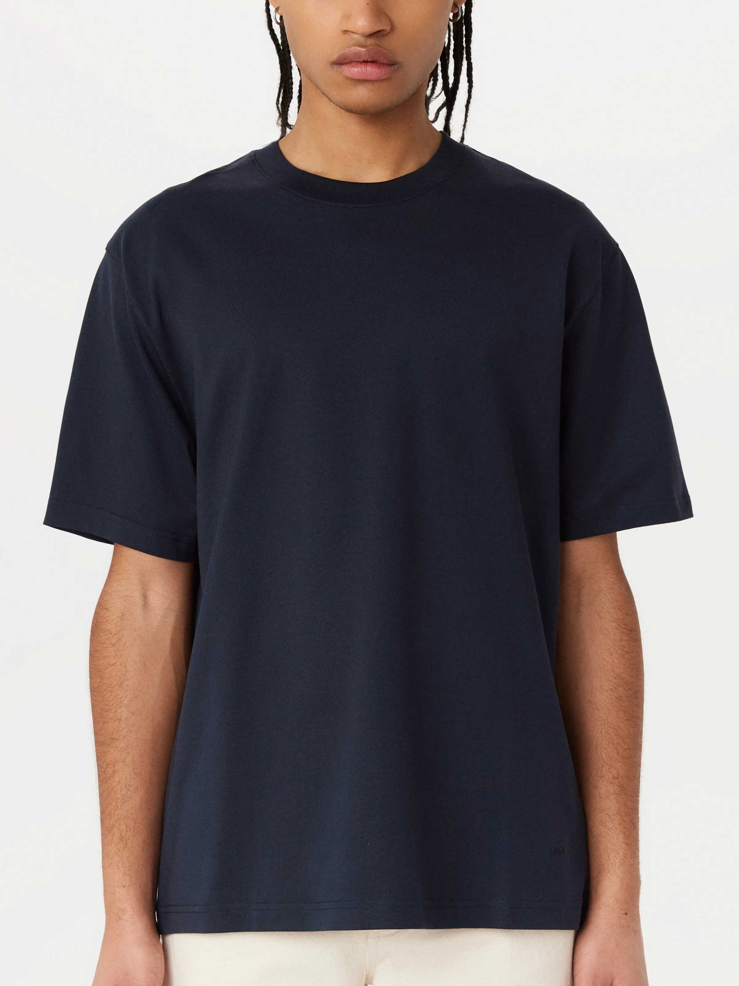 The Boxy T-Shirt in Deep Blue sold by Frank & Oak product image thumbnail 2