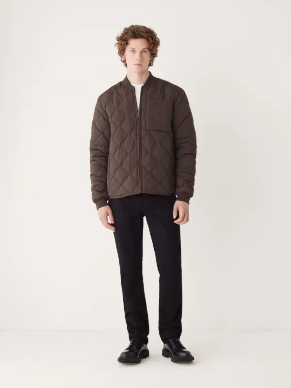 The Skyline Reversible Bomber in Espresso sold by Frank & Oak