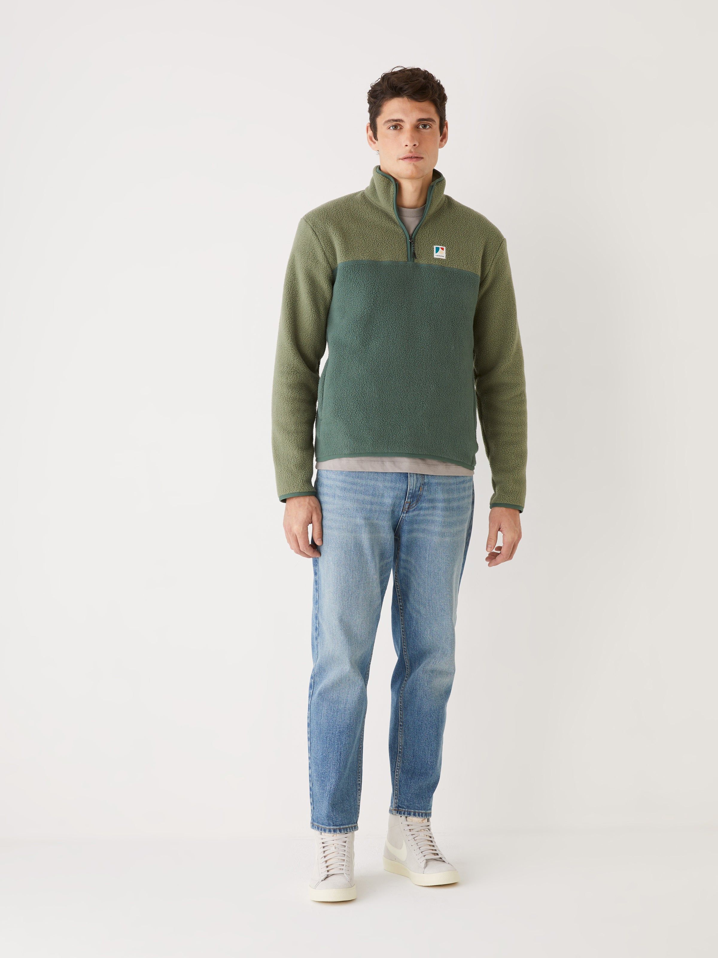 The Polar Fleece Pullover in Dark Green sold by Frank & Oak product image thumbnail 5