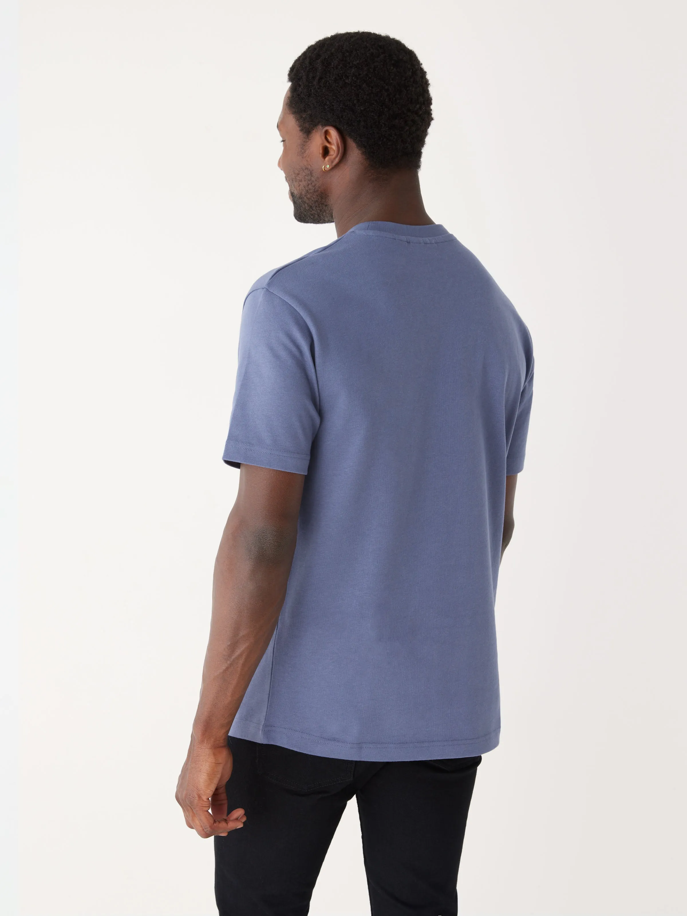 The Relaxed Logo T-shirt in Nightshadow Blue sold by Frank & Oak product image thumbnail 3