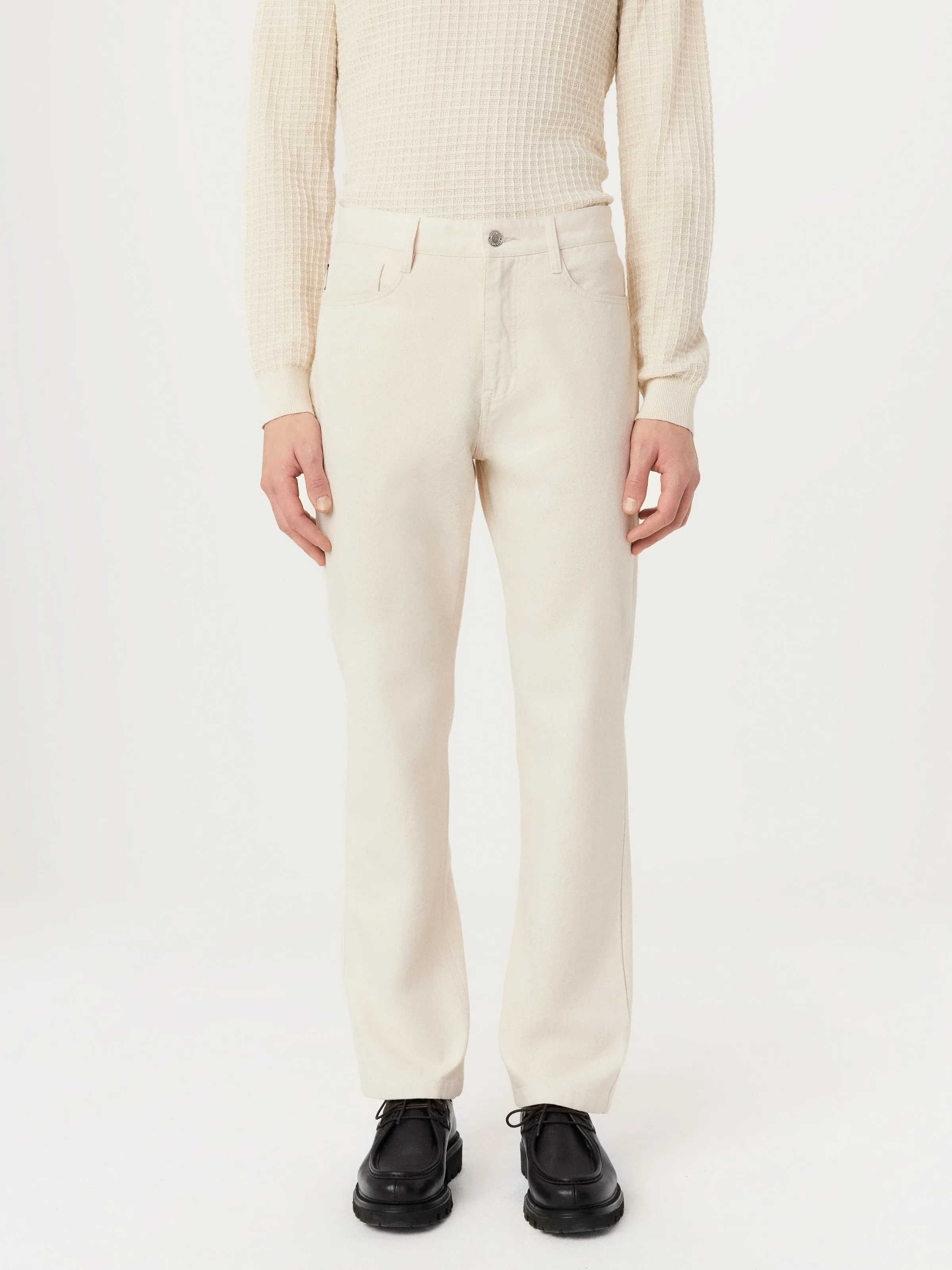 The Joey Straight Pant in Cream sold by Frank & Oak product image thumbnail 3