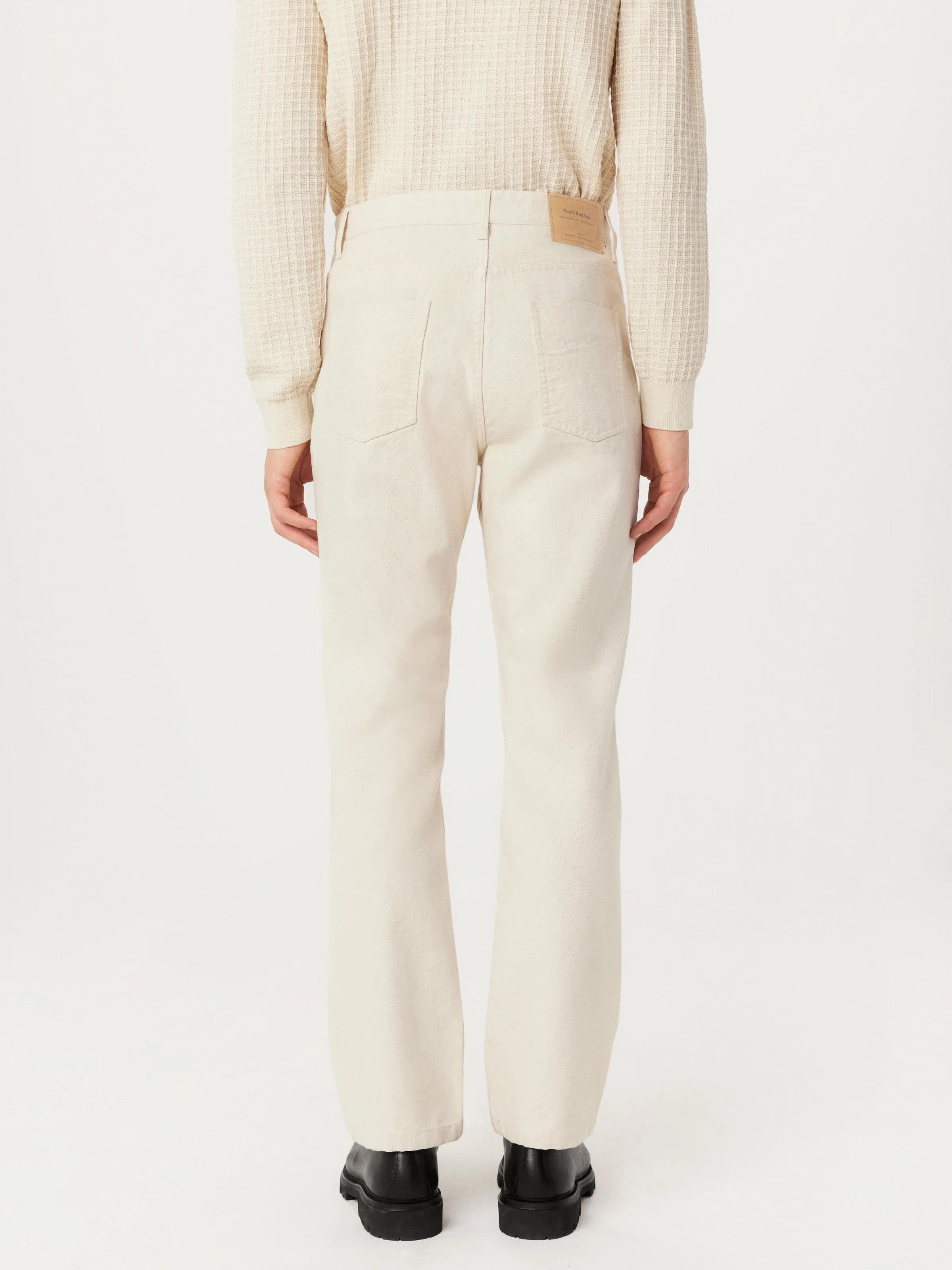 The Joey Straight Pant in Cream sold by Frank & Oak product image thumbnail 4