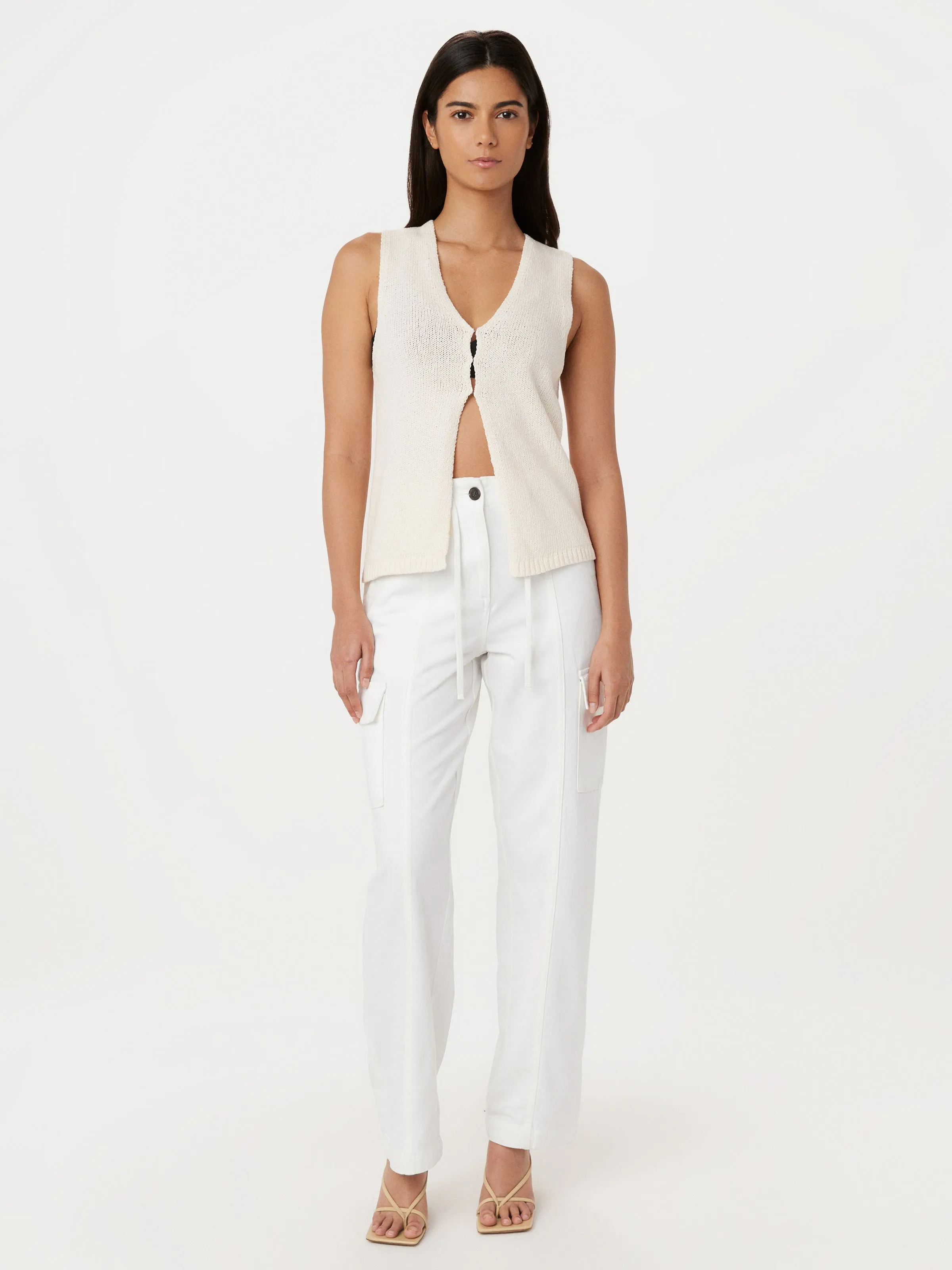 The Knit Sweater Vest in White sold by Frank & Oak product image thumbnail 2